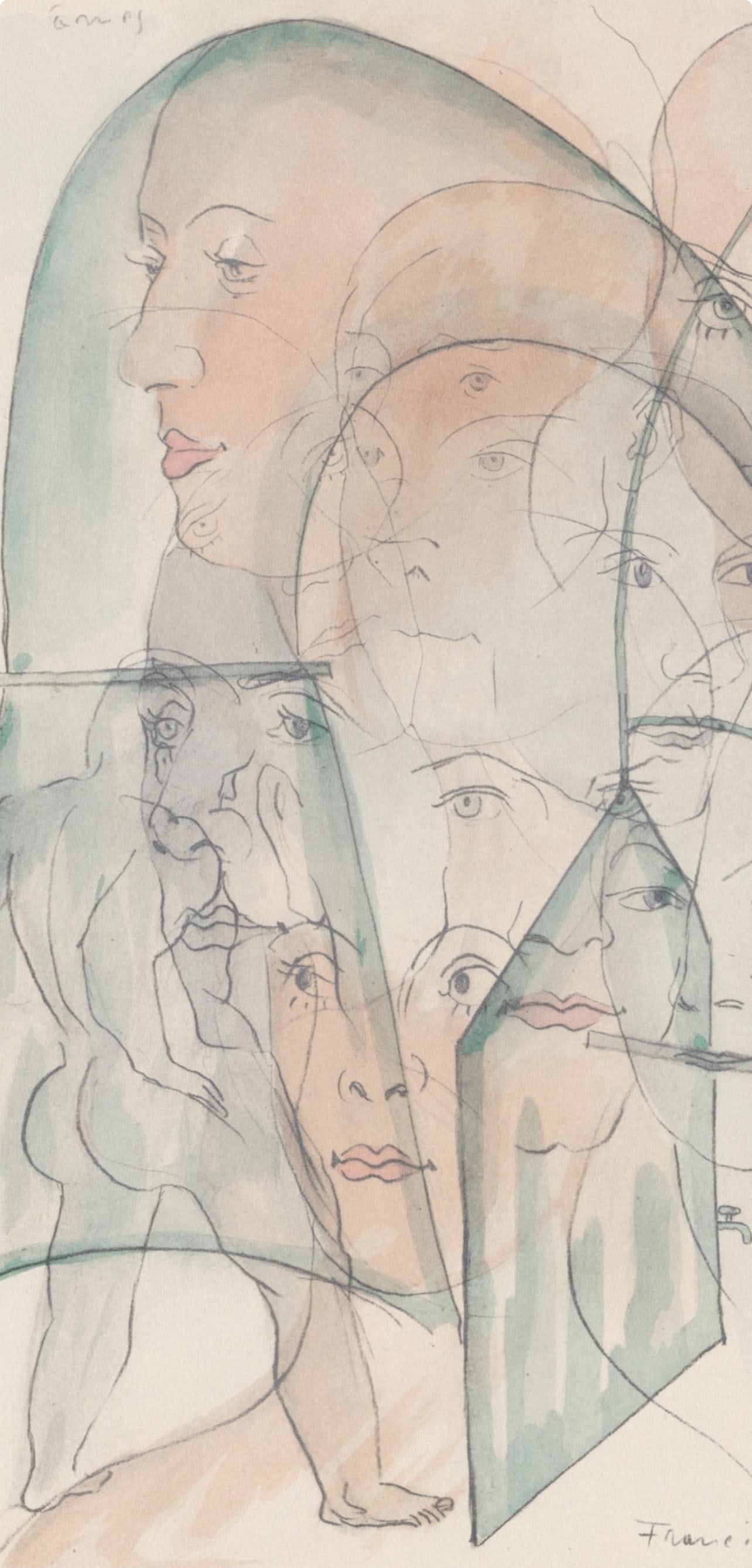 Lithograph - Francis Picabia - Composition - Le Peseur d'mes (The Weigher of Souls) - 2