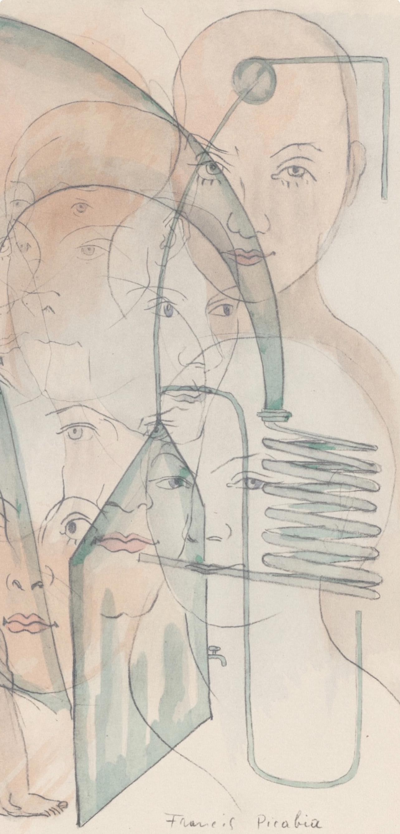 Lithograph - Francis Picabia - Composition - Le Peseur d'mes (The Weigher of Souls) - 3