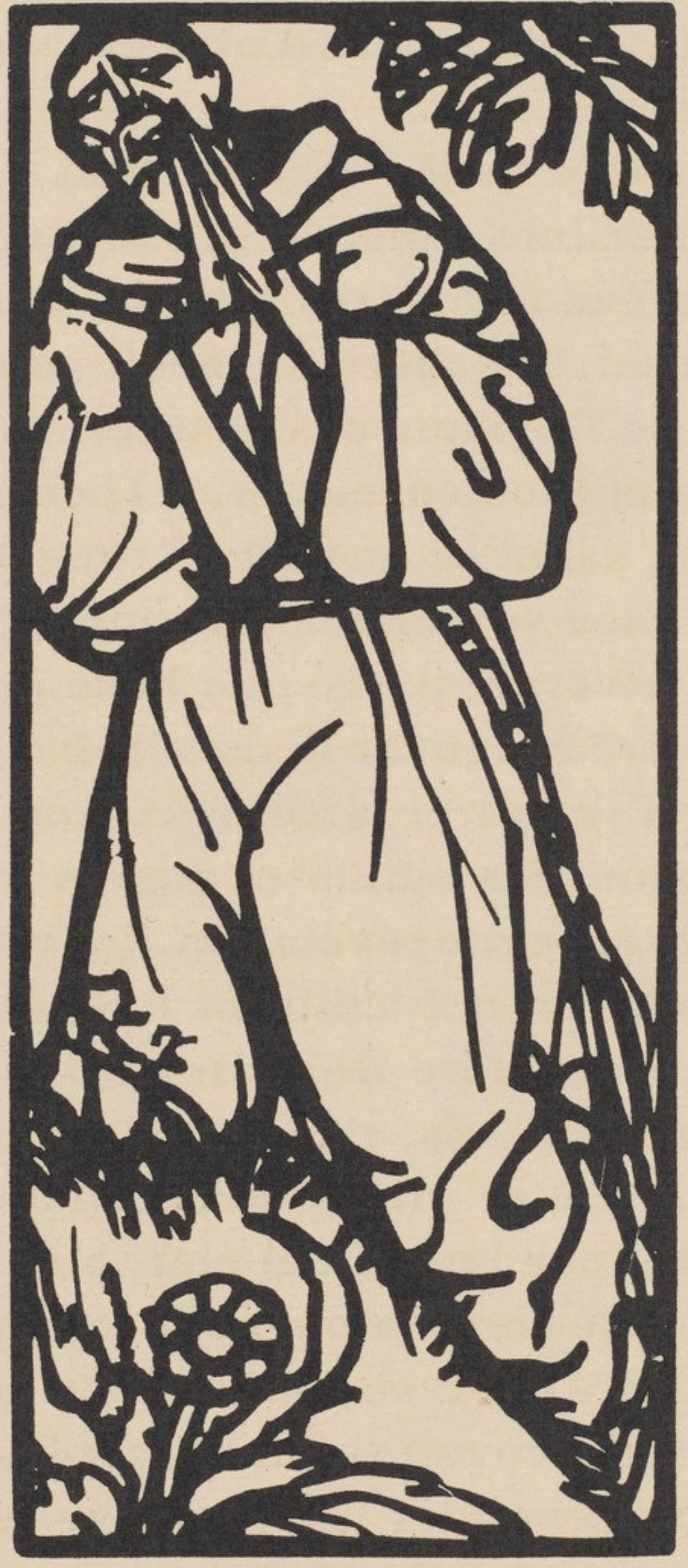 Woodcut - mile Bernard - Composition (Morane - No. 100) - Les Petites Fleurs de St. Franoise - 2