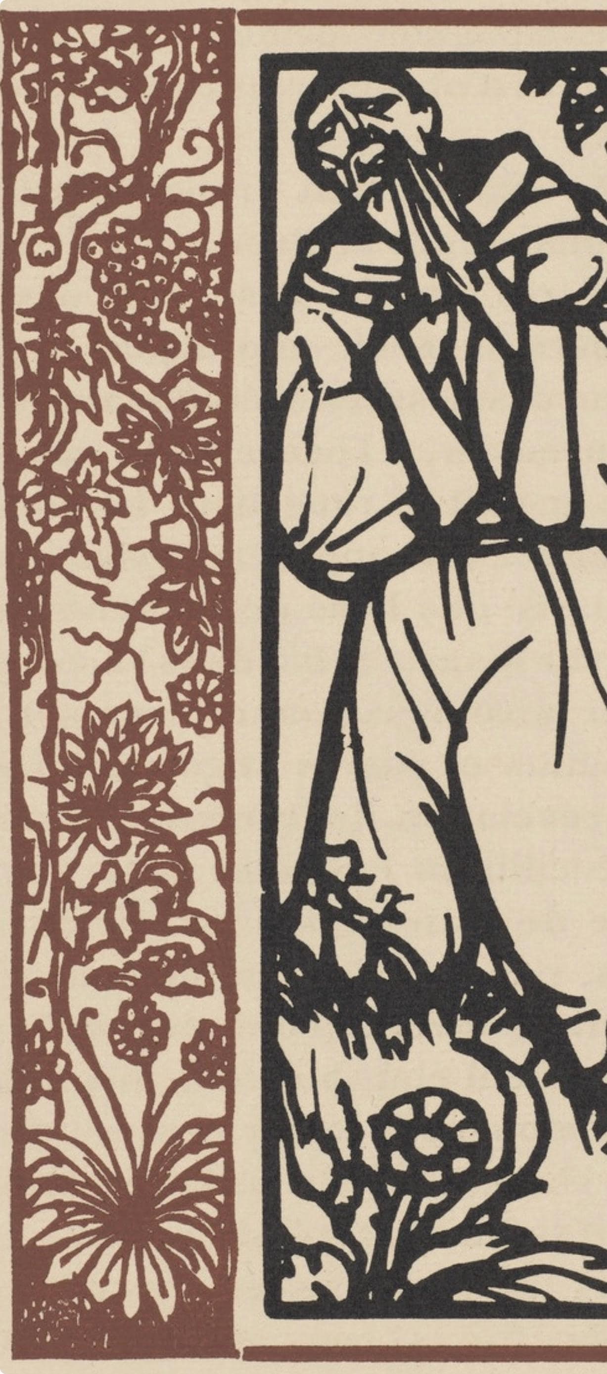 Woodcut - mile Bernard - Composition (Morane - No. 100) - Les Petites Fleurs de St. Franoise - 3
