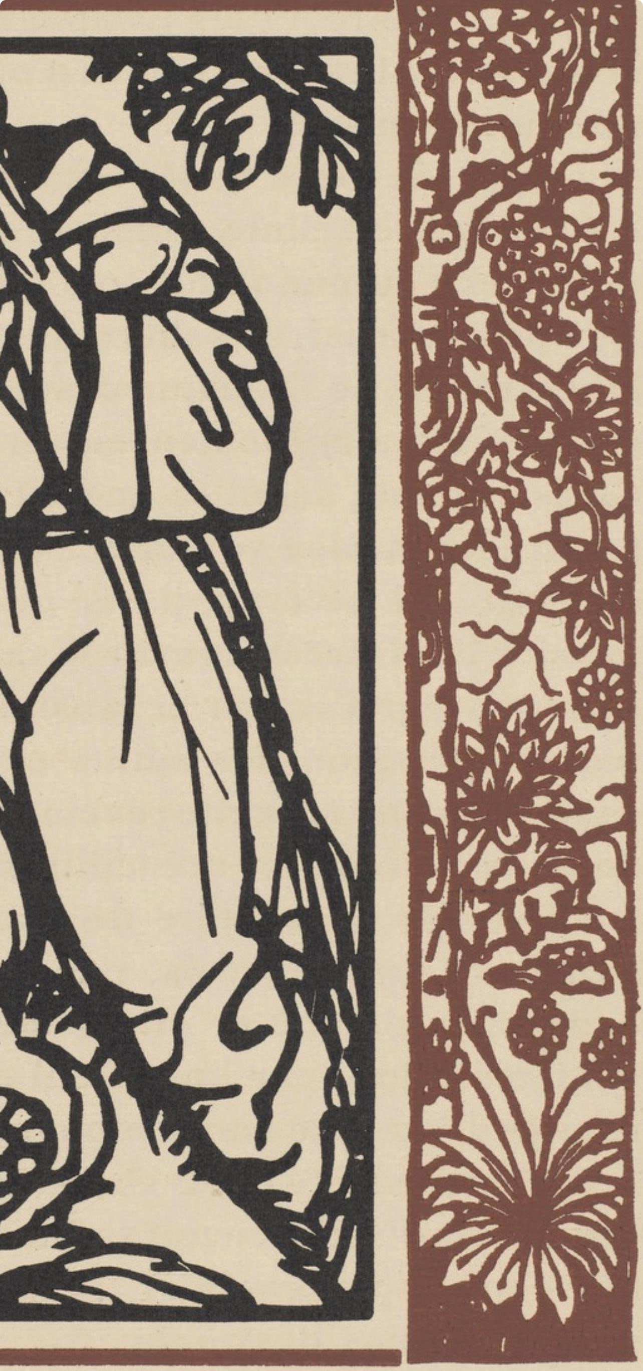 Woodcut - mile Bernard - Composition (Morane - No. 100) - Les Petites Fleurs de St. Franoise - 4