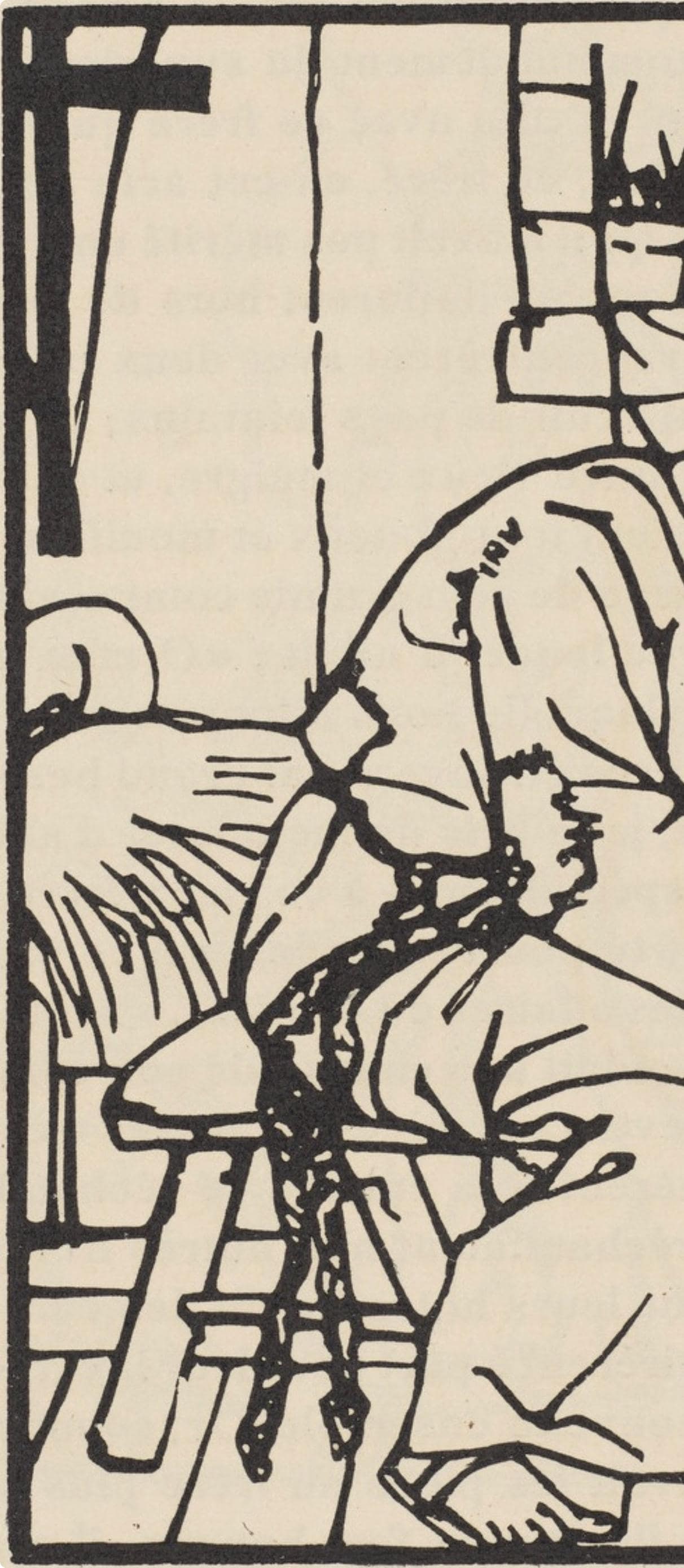 Woodcut - mile Bernard - Composition (Morane - No. 100) - Les Petites Fleurs de St. Franoise - 3