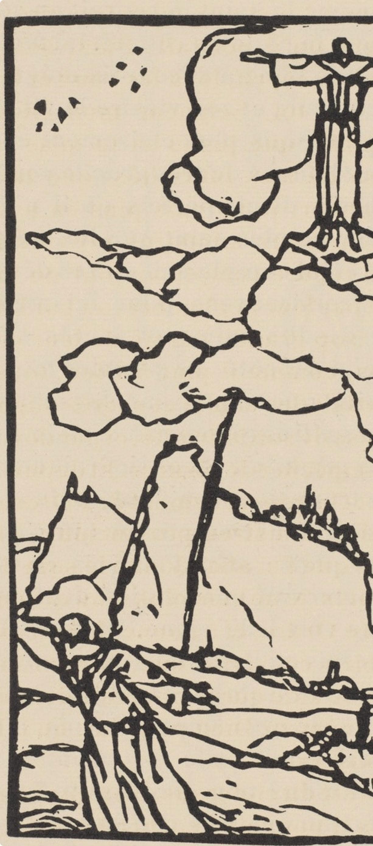 Woodcut - mile Bernard - Composition (Morane - No. 100) - Les Petites Fleurs de St. Franoise - 3