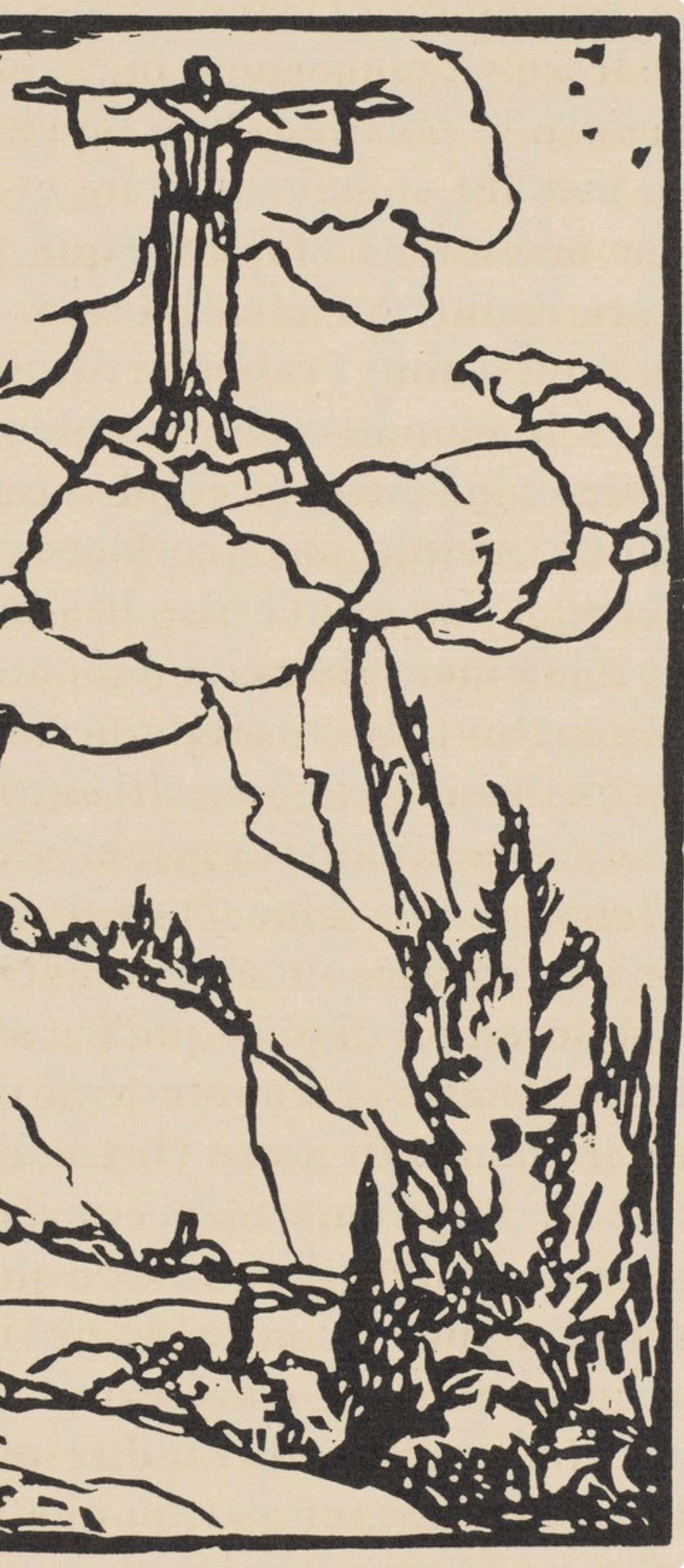 Woodcut - mile Bernard - Composition (Morane - No. 100) - Les Petites Fleurs de St. Franoise - 4