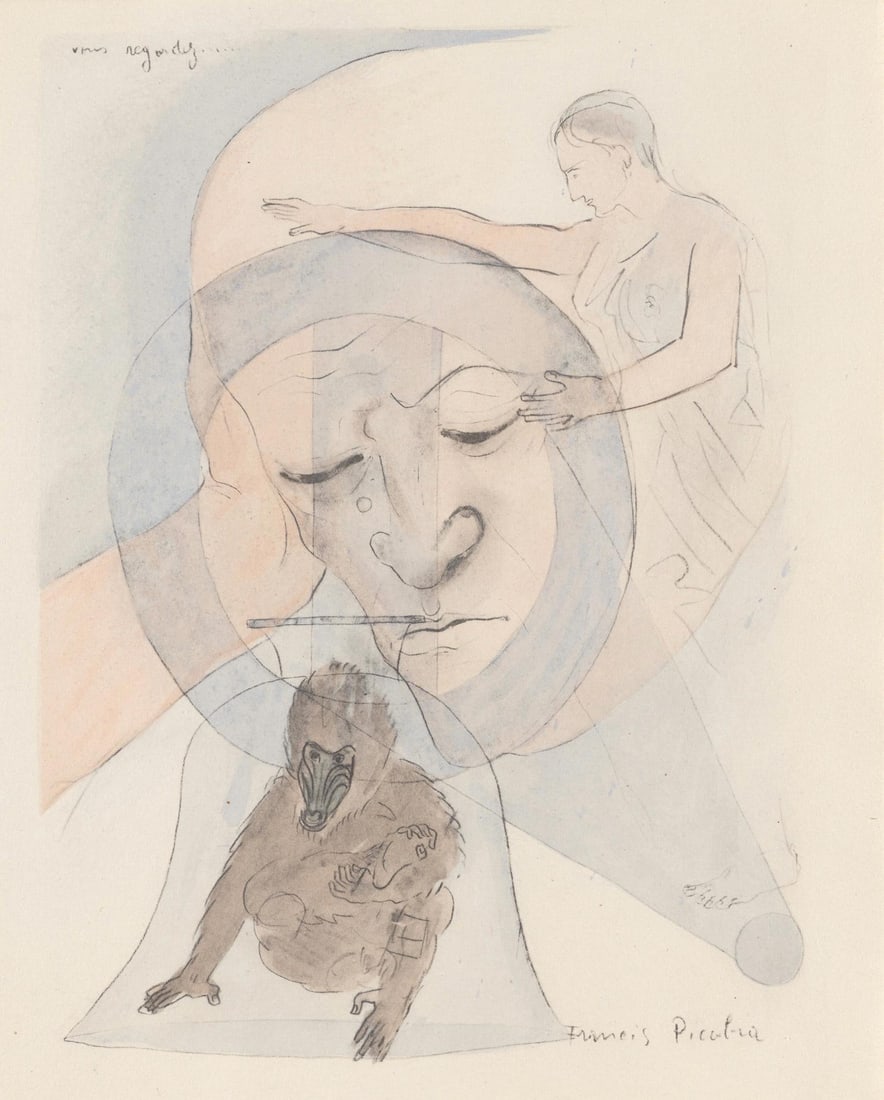 Lithograph - Francis Picabia - Composition - Le Peseur d'mes (The Weigher of Souls) - 6