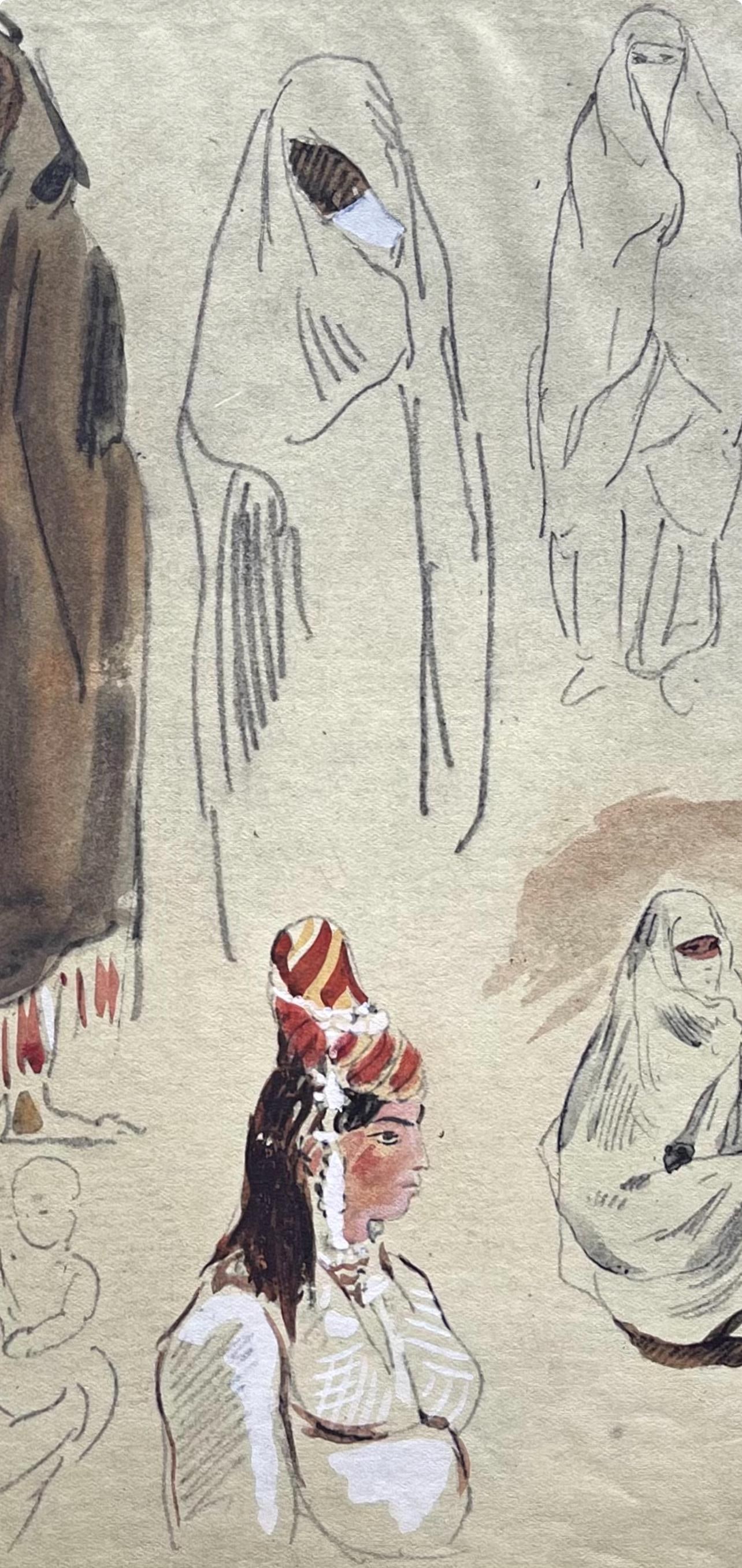 Lithograph - Eugne Delacroix - Composition - Trente et un Dessins et Aquarelles du Maroc - 4