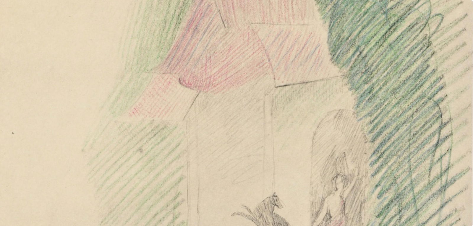 Lithograph - Marie Laurencin - Composition - Les Biches - 3