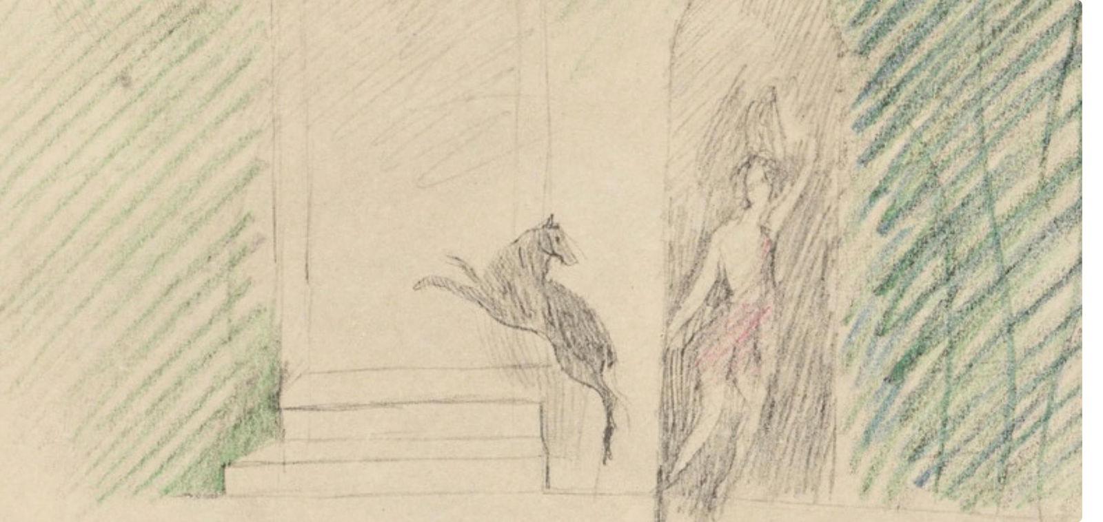 Lithograph - Marie Laurencin - Composition - Les Biches - 5