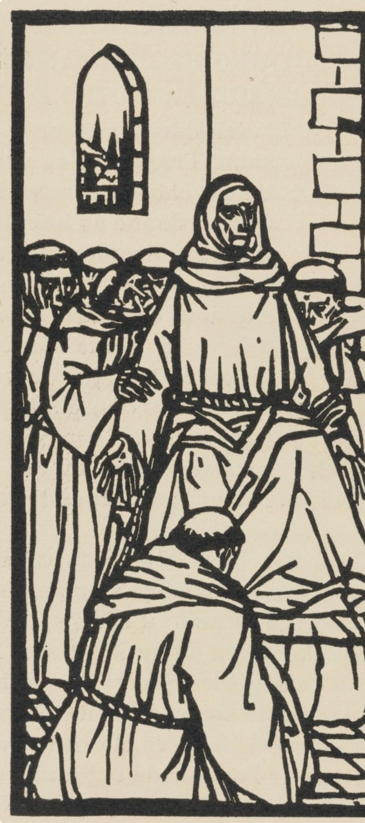 Woodcut - mile Bernard - Composition (Morane - No. 100) - Les Petites Fleurs de St. Franoise - 3