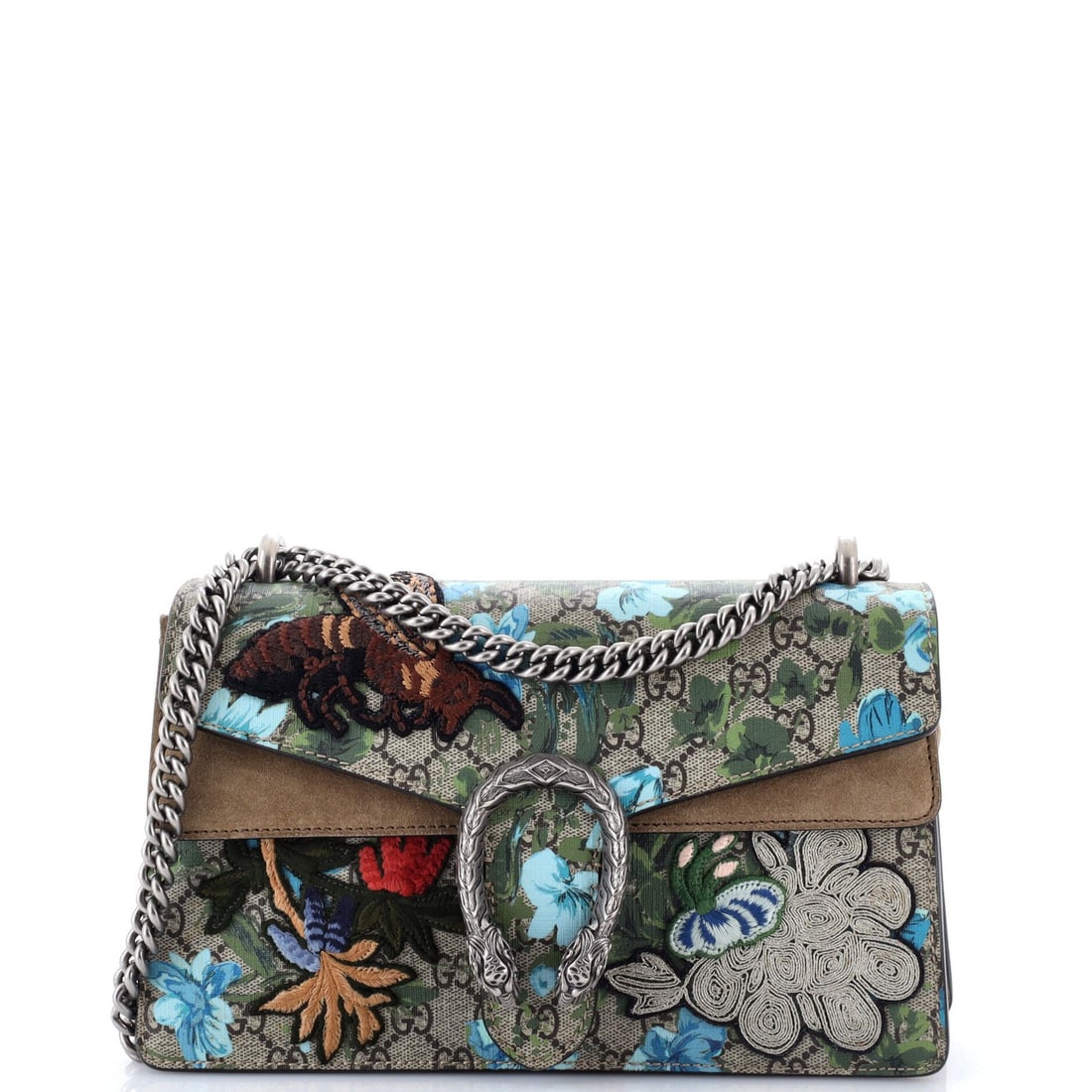 Small Gucci Dionysus Bag Embroidered Printed GG Coated Canvas (1 of 6)