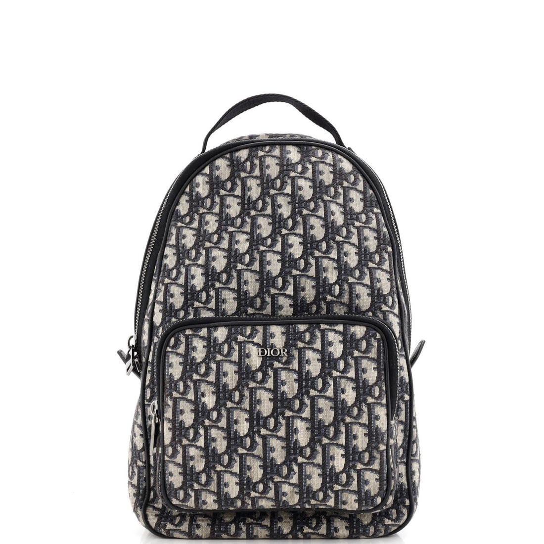 Canvas Christian Dior Zip Around Sling Backpack Oblique (1 of 7)