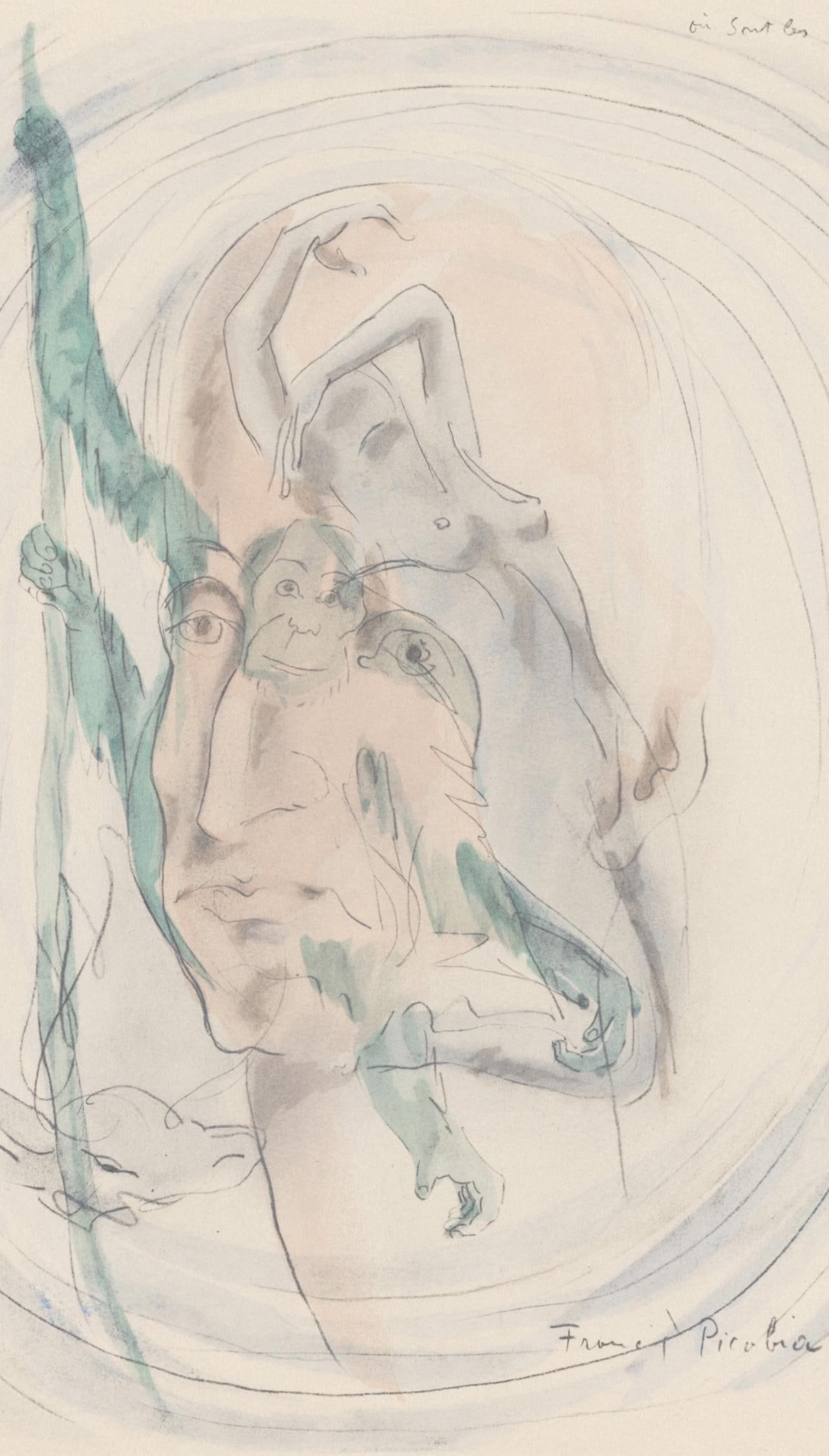 Lithograph - Francis Picabia - Composition - Le Peseur d'mes (The Weigher of Souls) - 2