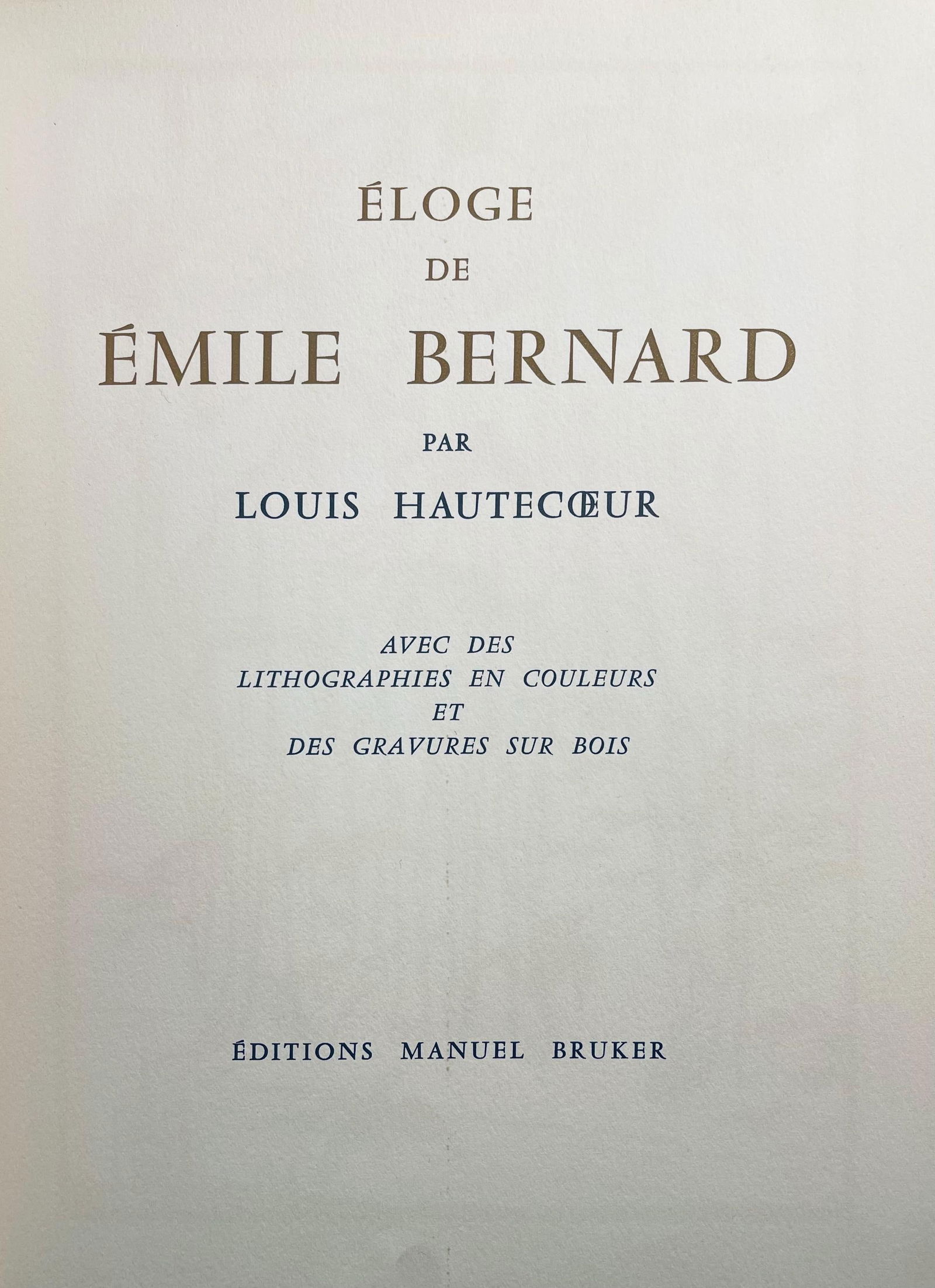 Woodcut - mile Bernard - Composition - loge de mile Bernard - 6