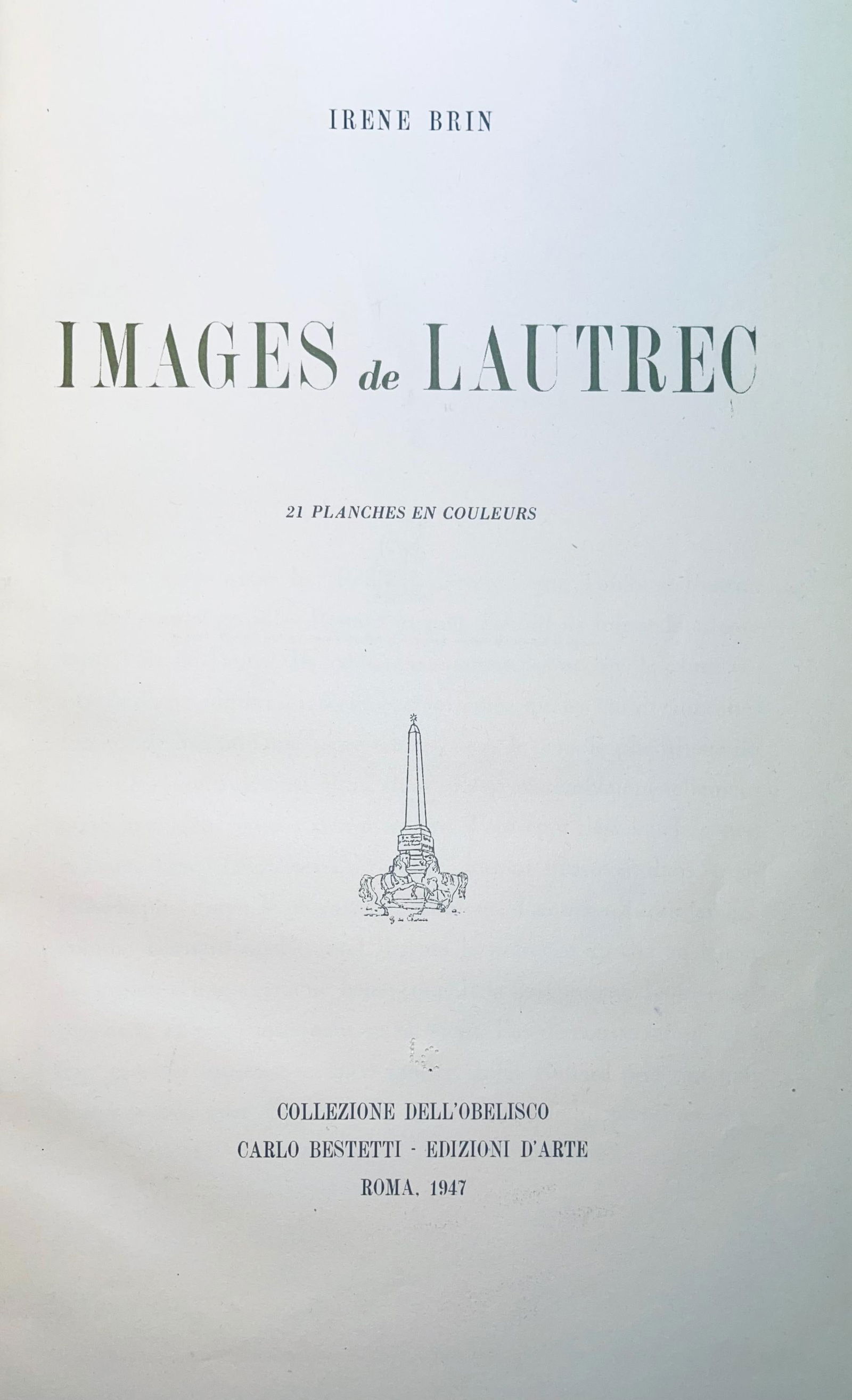 Lithograph - Henri de Toulouse-Lautrec - Composition - Images de Lautrec - 21 Planches en Couleurs - 8