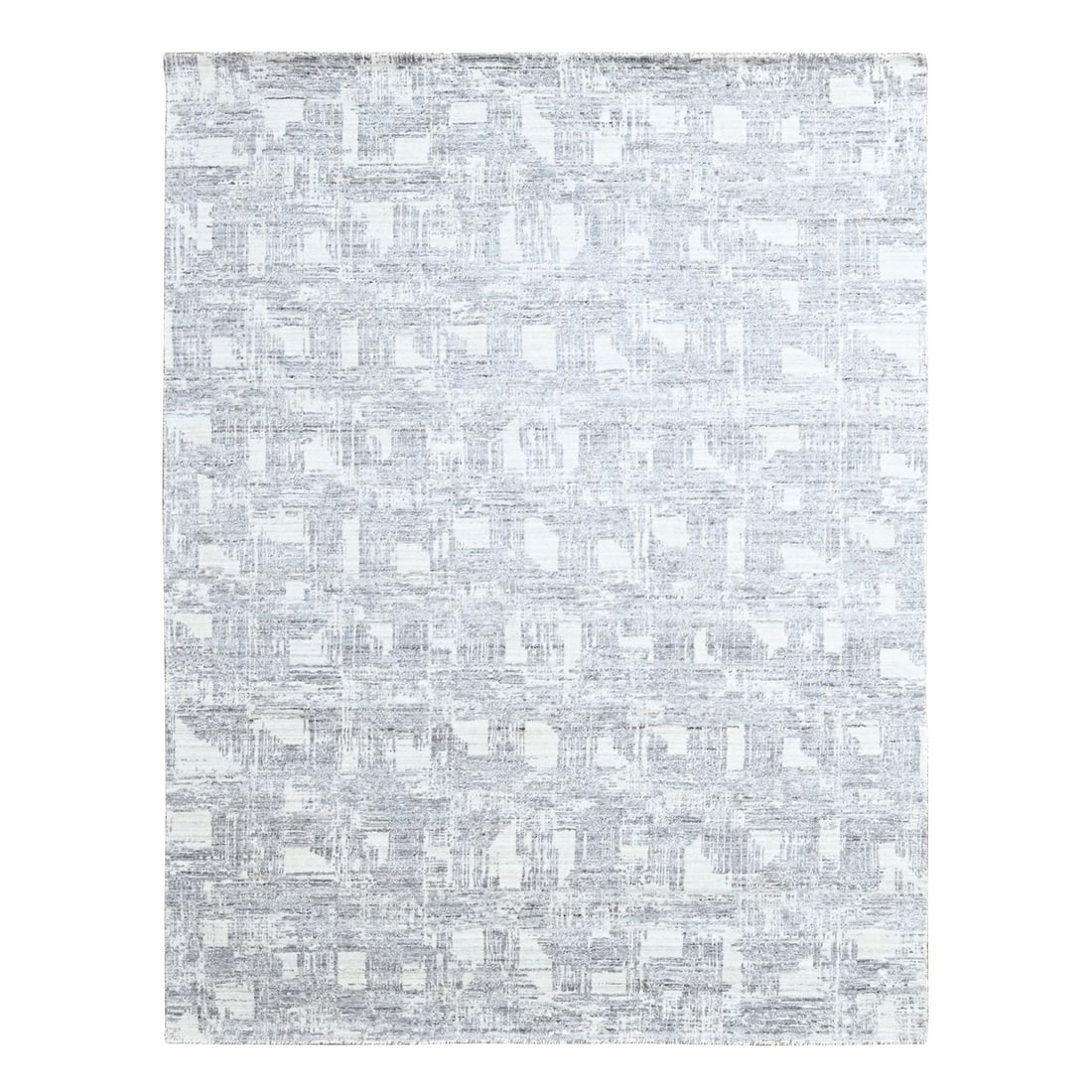 Rug 8'x10' White Hand Loomed Wool and Plant Based Silk Textured Pile: Rug 8'x10' White Hand Loomed Wool and Plant Based Silk Textured Pile This listing features Rug 8'x10' White Hand Loomed Wool and Plant Based Silk Textured Pile. Item specifics are provided below. 