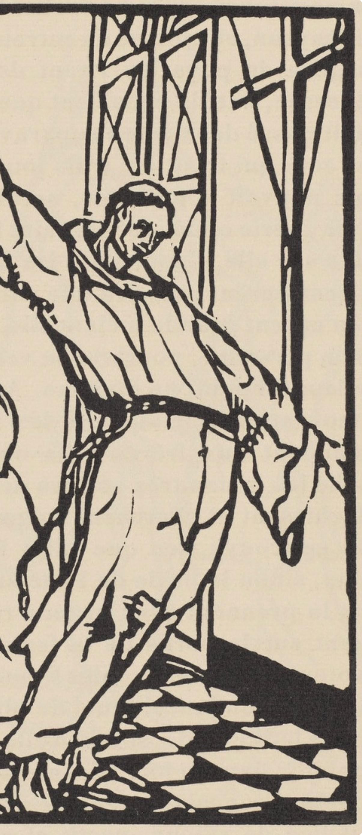 Woodcut - mile Bernard - Composition (Morane - No. 100) - Les Petites Fleurs de St. Franoise - 4