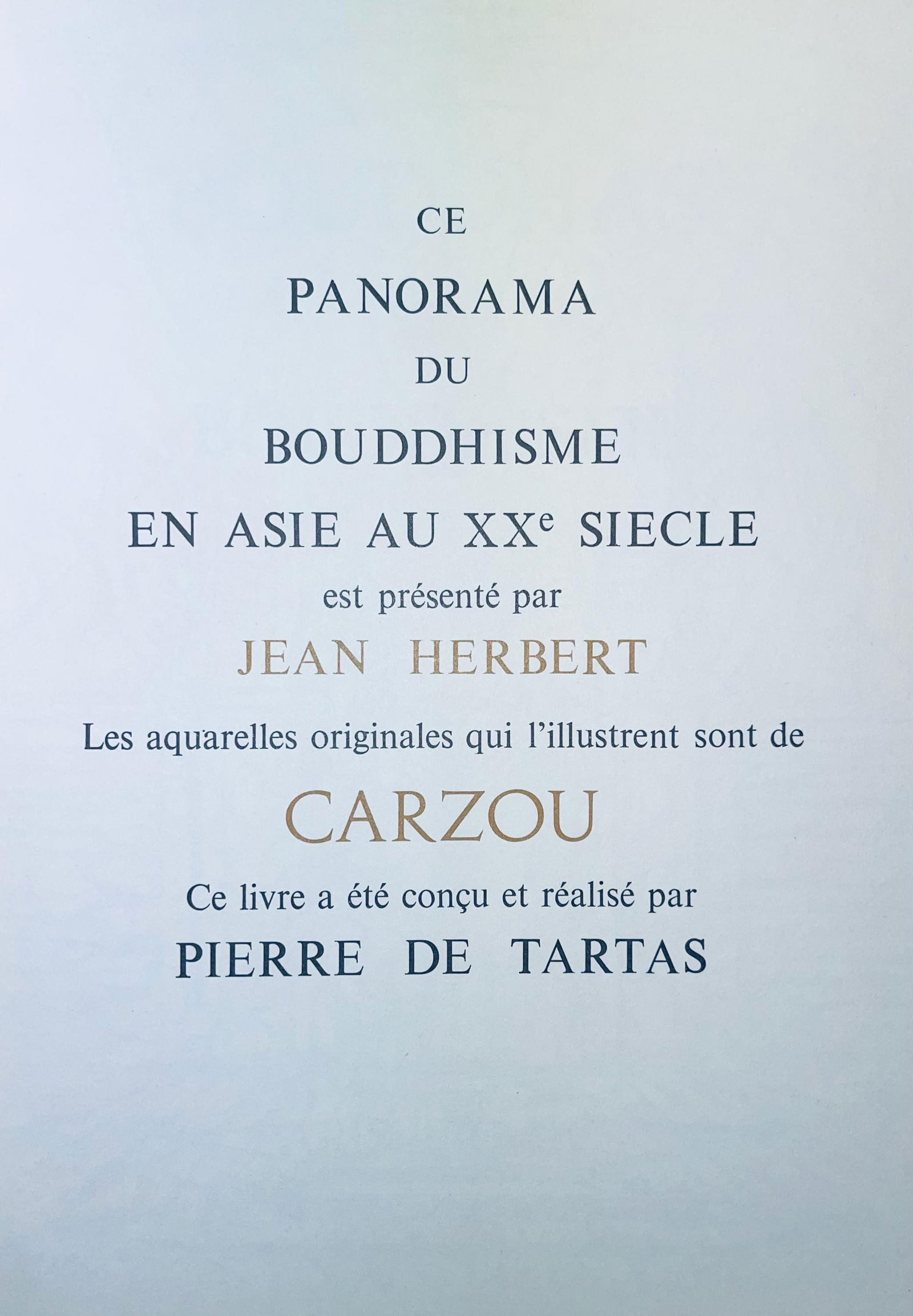 Lithograph - Jean Carzou - Composition - Ce Panorama du Bouddhisme - 5