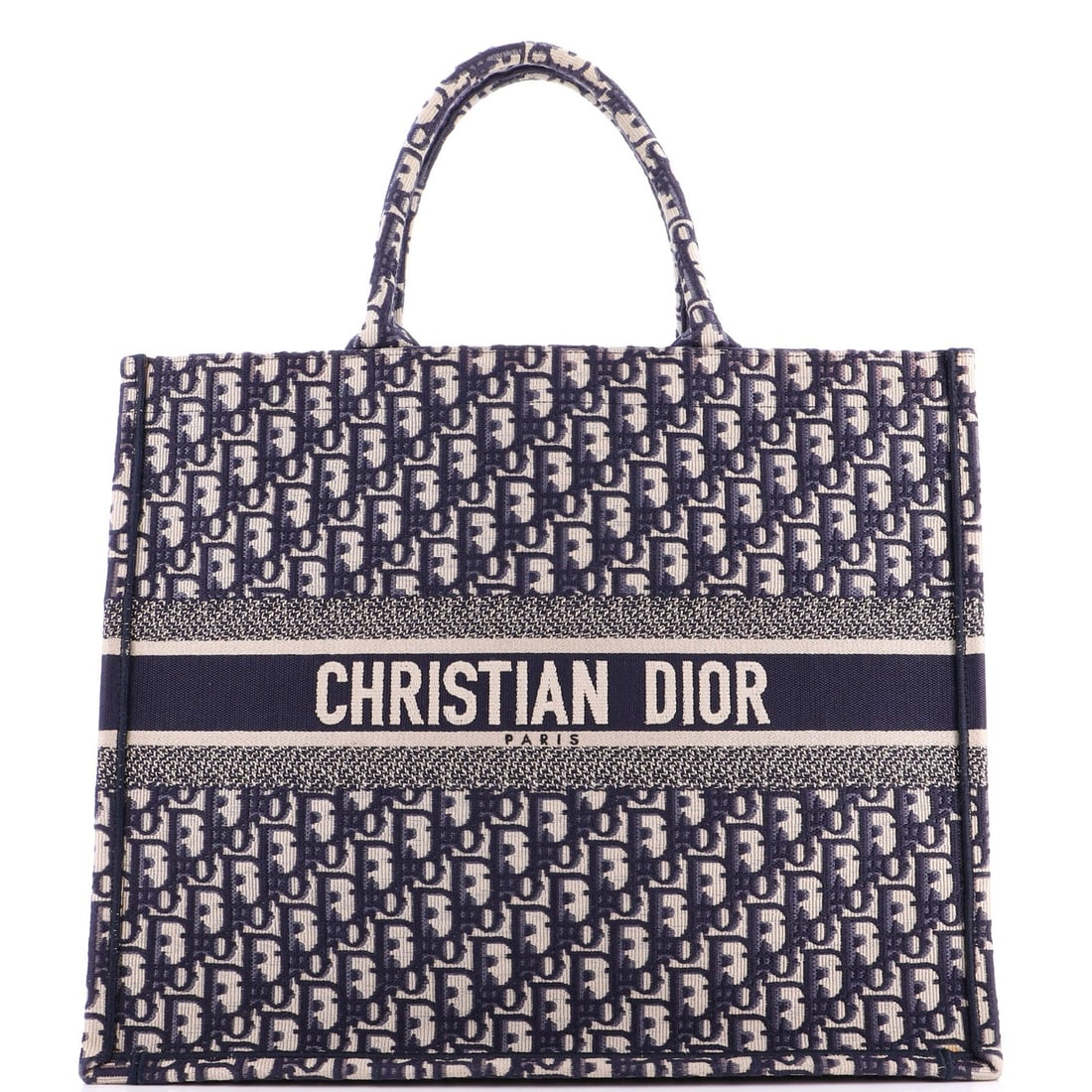 Large Christian Dior Book Tote Oblique Canvas (1 of 5)