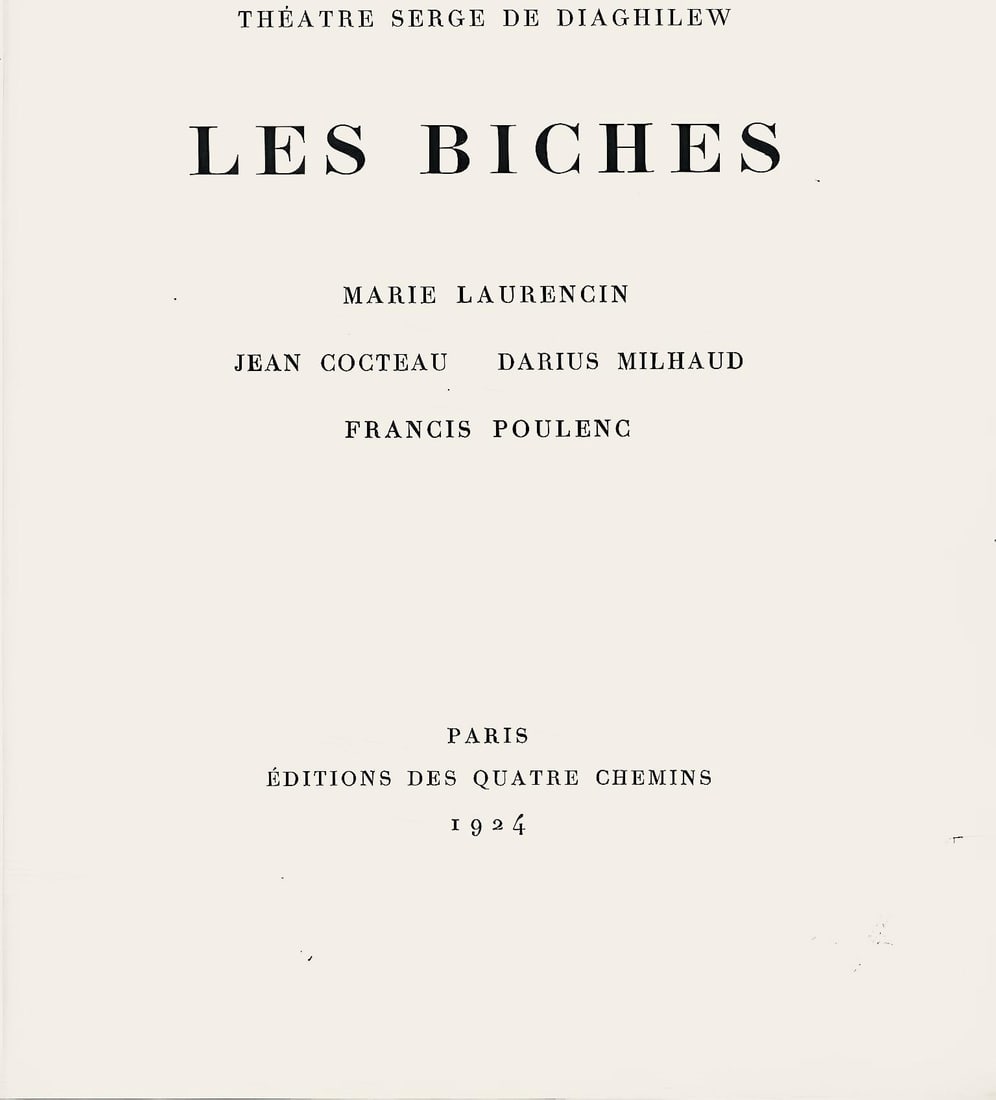 Lithograph - Marie Laurencin - Composition - Les Biches - 6