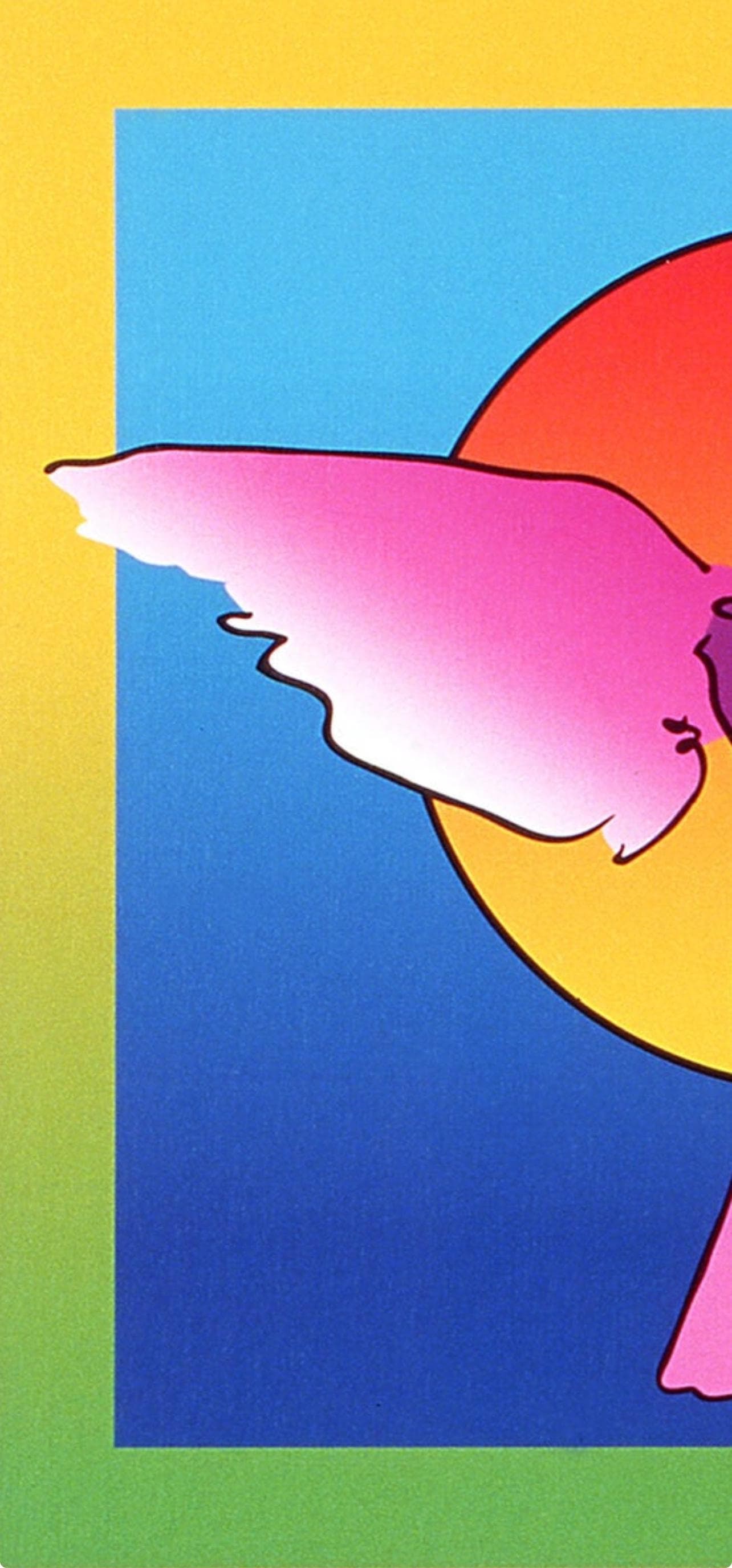 Official Lithograph - Peter Max - Angel with Sun on Blends - Hand Signed - 3