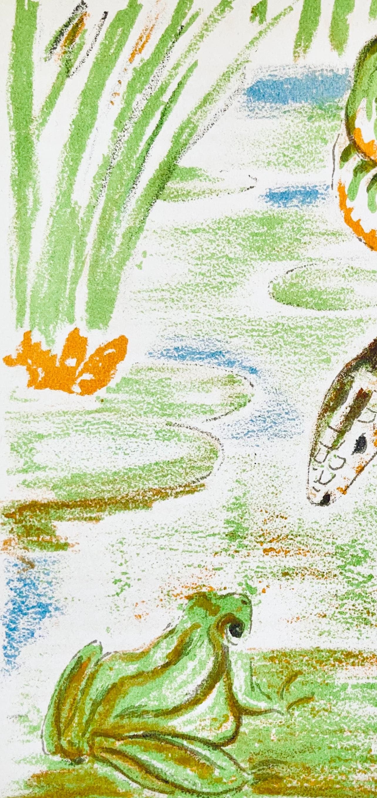 Lithograph - Maurice Mourlot - Composition - de Goupil a Margot - Histoires De Btes - 2