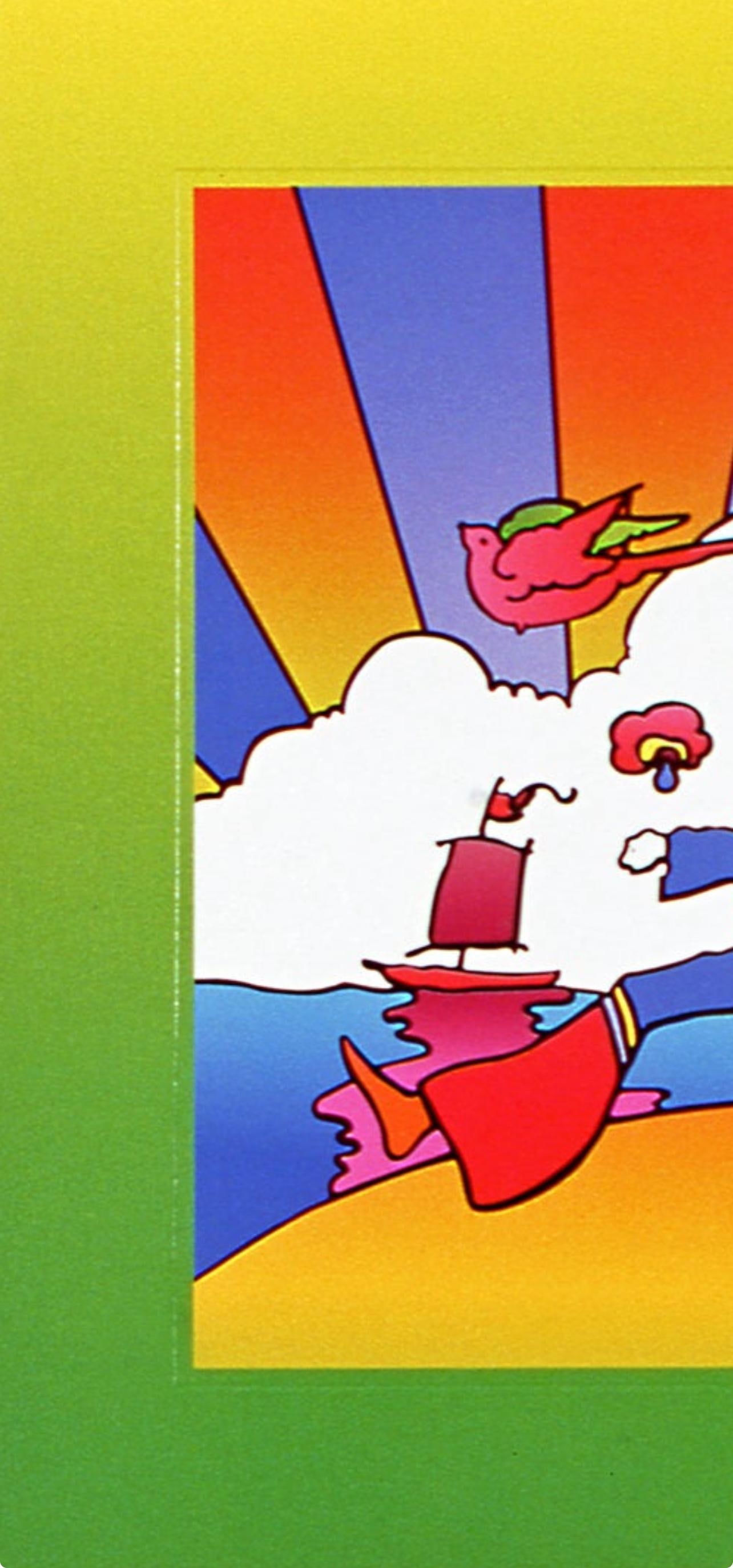 Official Lithograph - Peter Max - Cosmic Runner on Blends - Hand Signed - 3