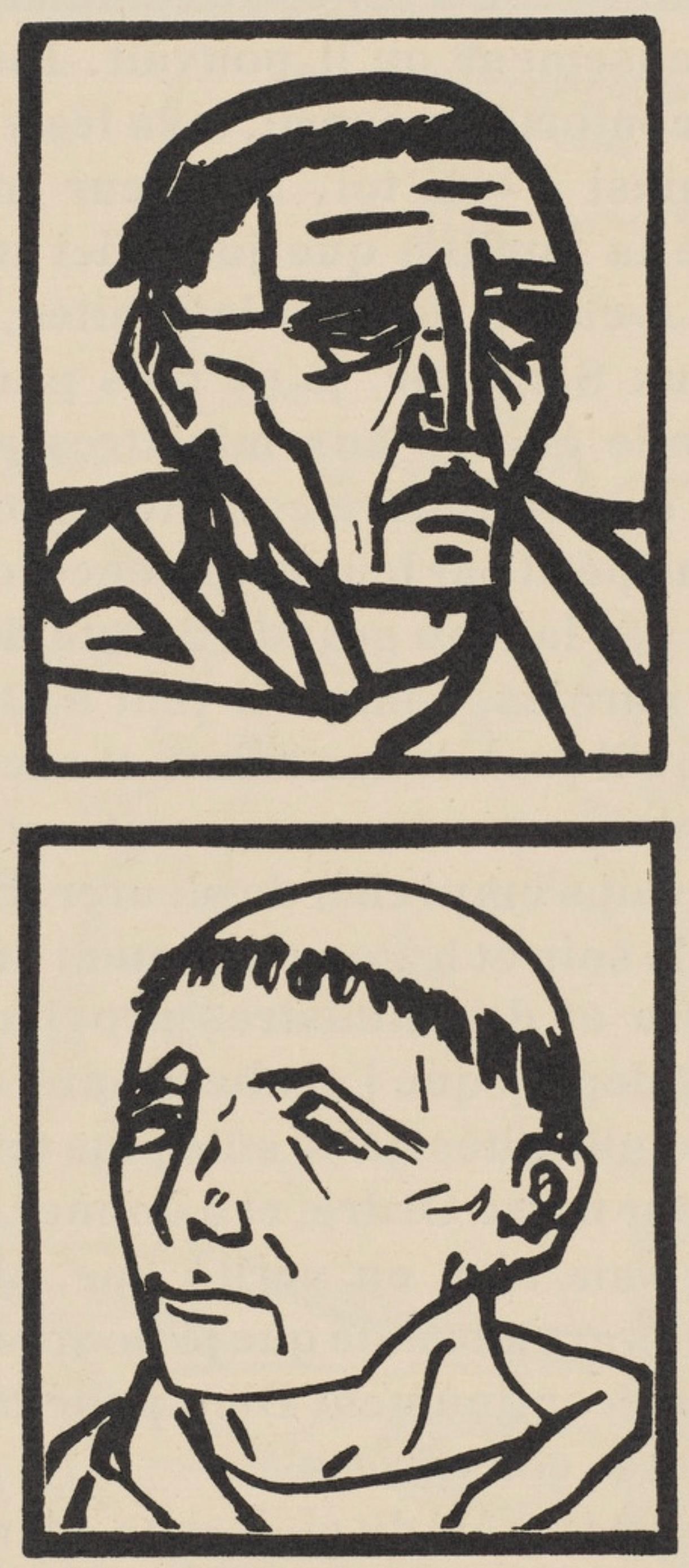 Woodcut - mile Bernard - Composition (Morane - No. 100) - Les Petites Fleurs de St. Franoise - 2