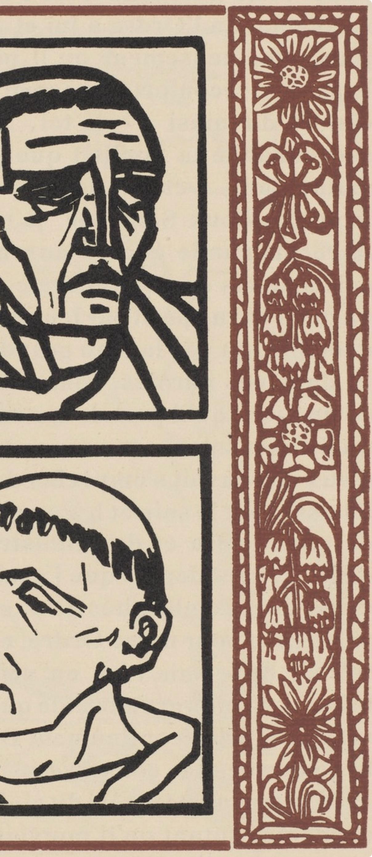 Woodcut - mile Bernard - Composition (Morane - No. 100) - Les Petites Fleurs de St. Franoise - 4