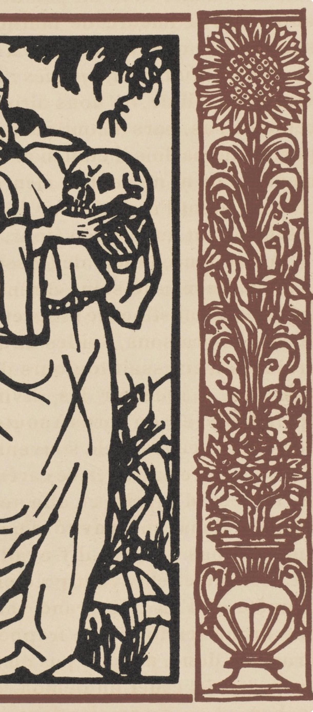 Woodcut - mile Bernard - Composition (Morane - No. 100) - Les Petites Fleurs de St. Franoise - 4