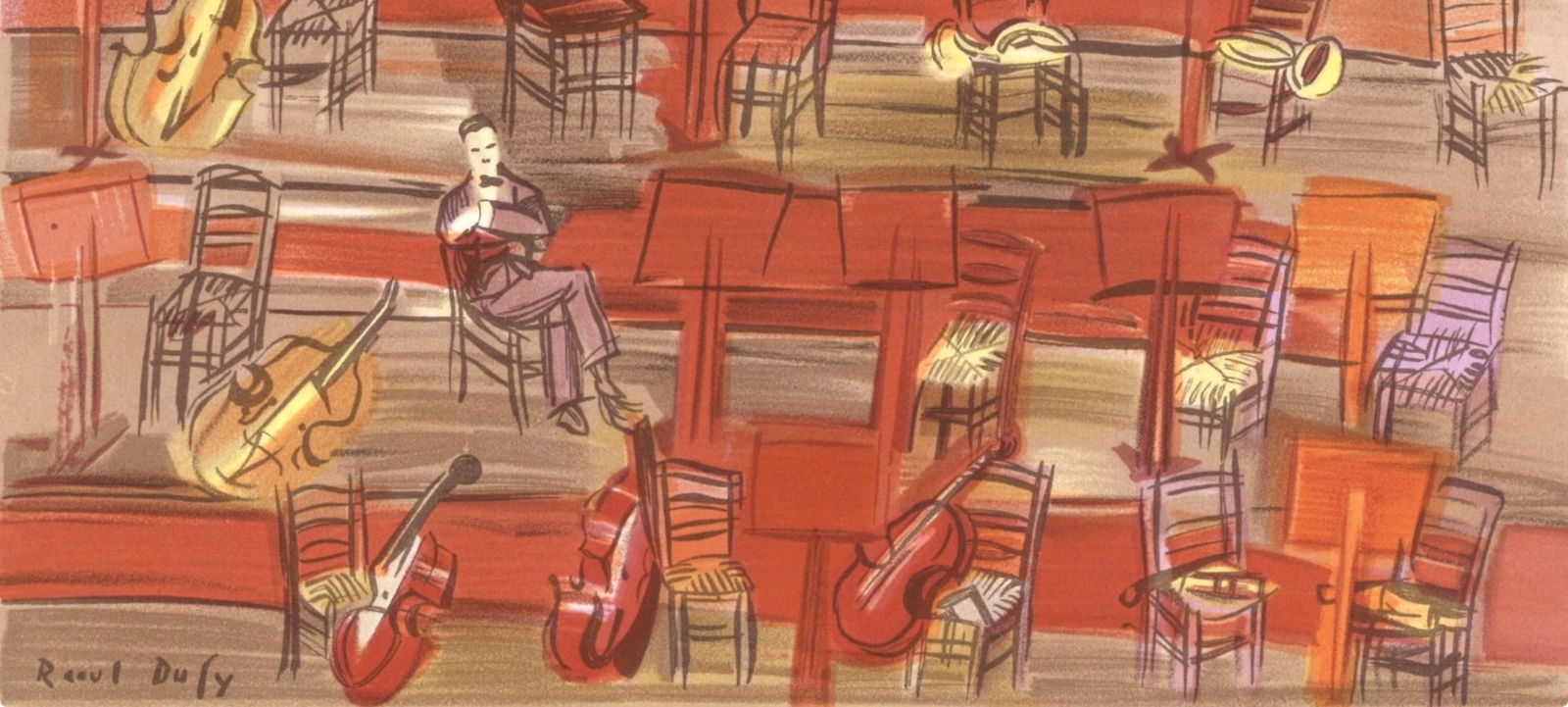 Lithograph - Raoul Dufy - L'Entracte - Lettre mon peintre Raoul Dufy - 4