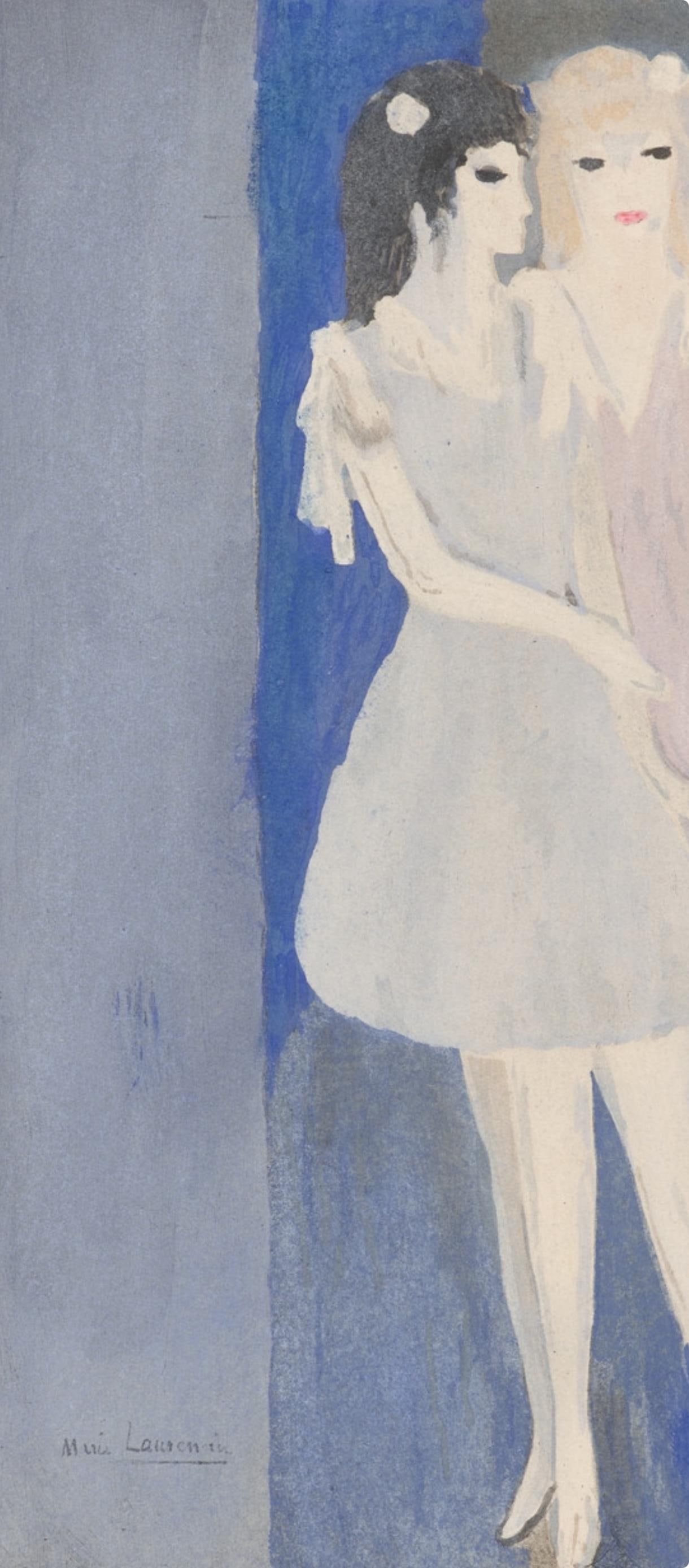 Lithograph - Marie Laurencin - Composition - Les Biches - 3