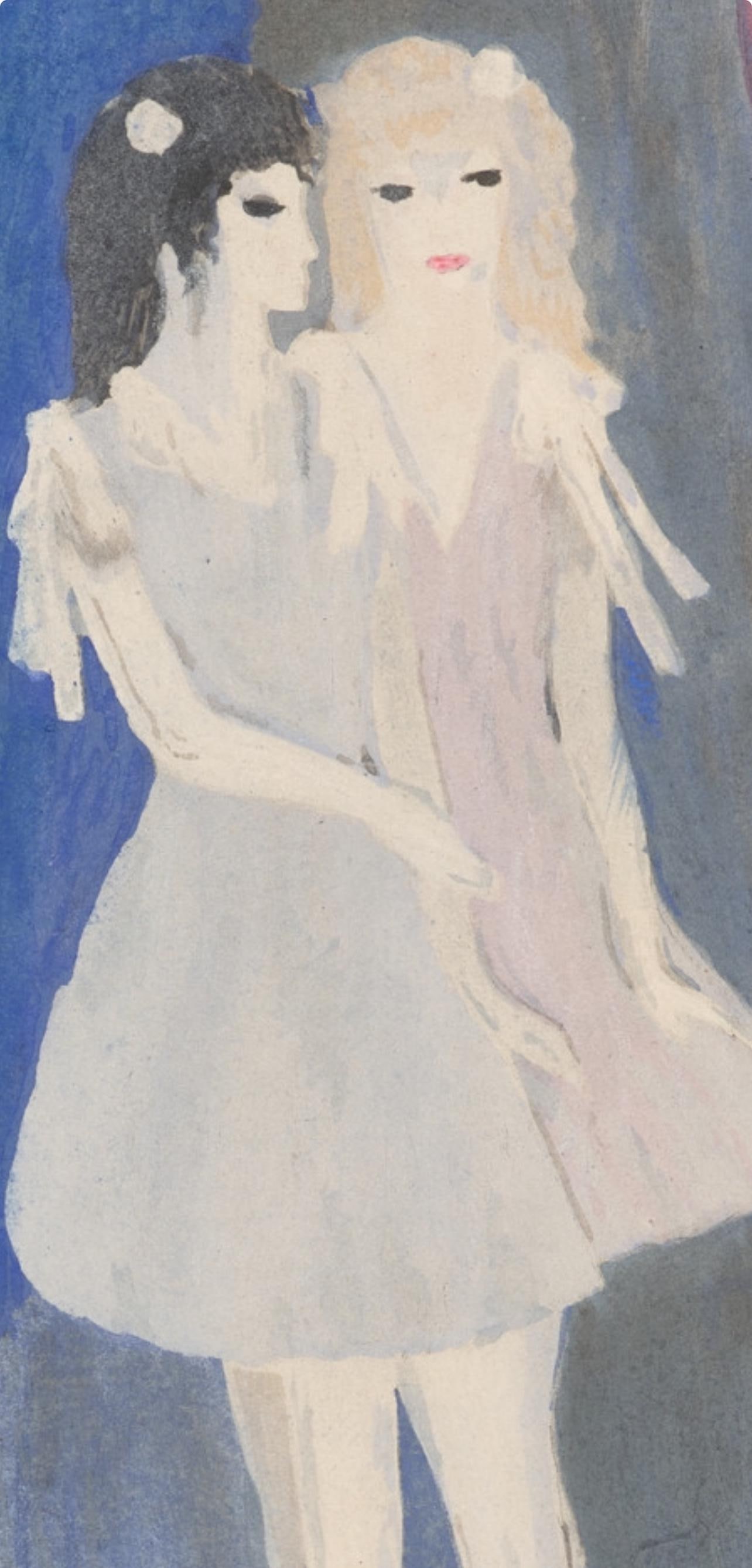 Lithograph - Marie Laurencin - Composition - Les Biches - 5