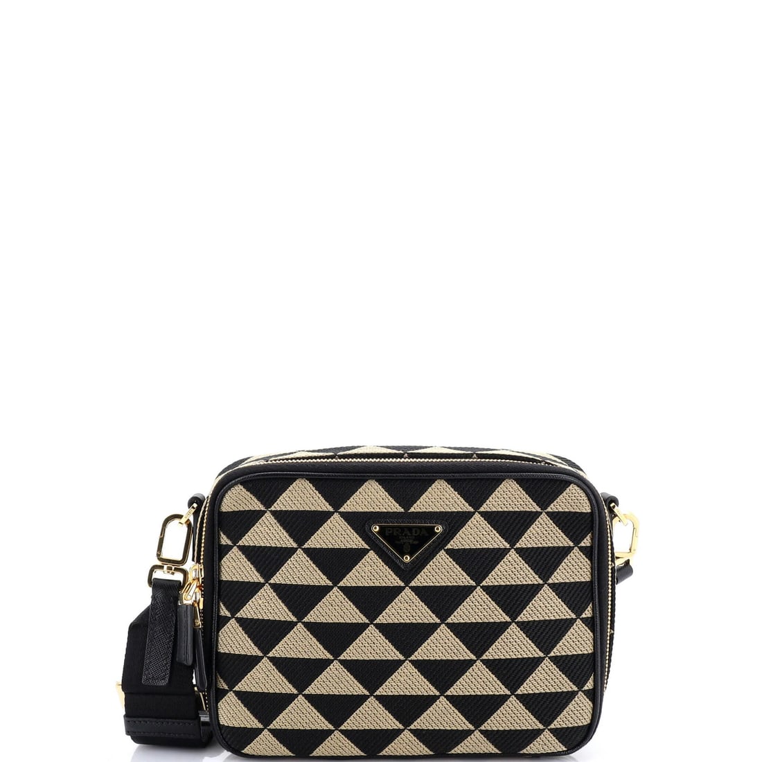 Jacquard Prada Symbole Zip Around Shoulder Bag: Jacquard Prada Symbole Zip Around Shoulder Bag This listing features Jacquard Prada Symbole Zip Around Shoulder Bag. Item specifics are provided below. Item Specifics: Brand: Prada Exterior Material: