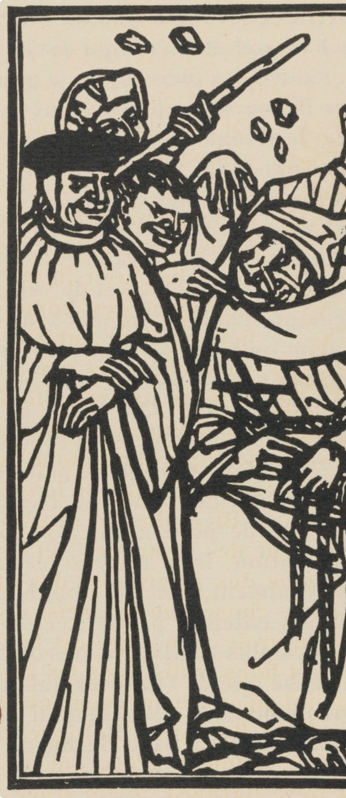 Woodcut - mile Bernard - Composition (Morane - No. 100) - Les Petites Fleurs de St. Franoise - 3
