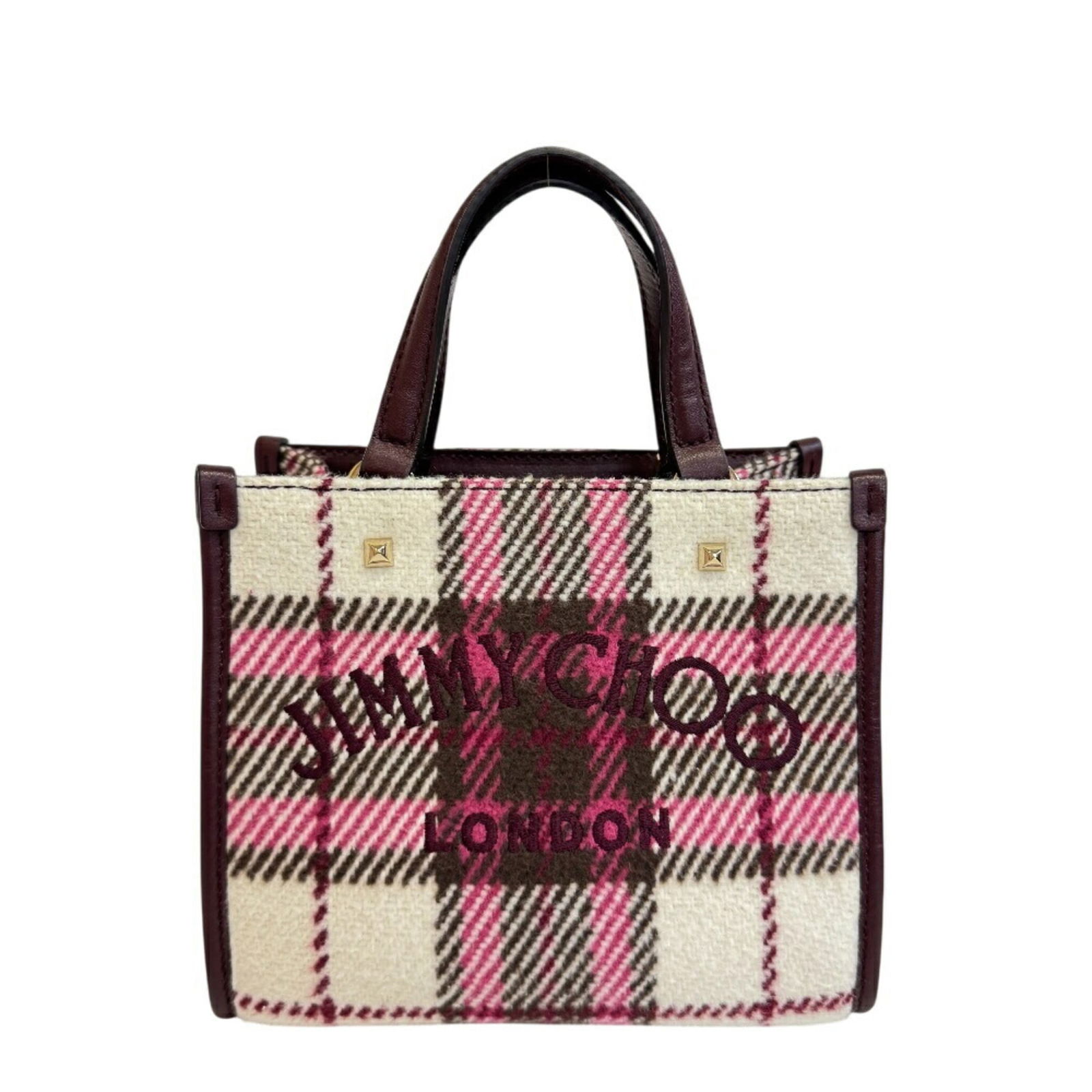 Leather - Jimmy Choo Handbag Wool: Leather - Jimmy Choo Handbag Wool This listing features Leather - Jimmy Choo Handbag Wool. Item specifics are provided below. Item Specifics: Brand: Jimmy Choo Type: Handbag Material: Wool , Leather C