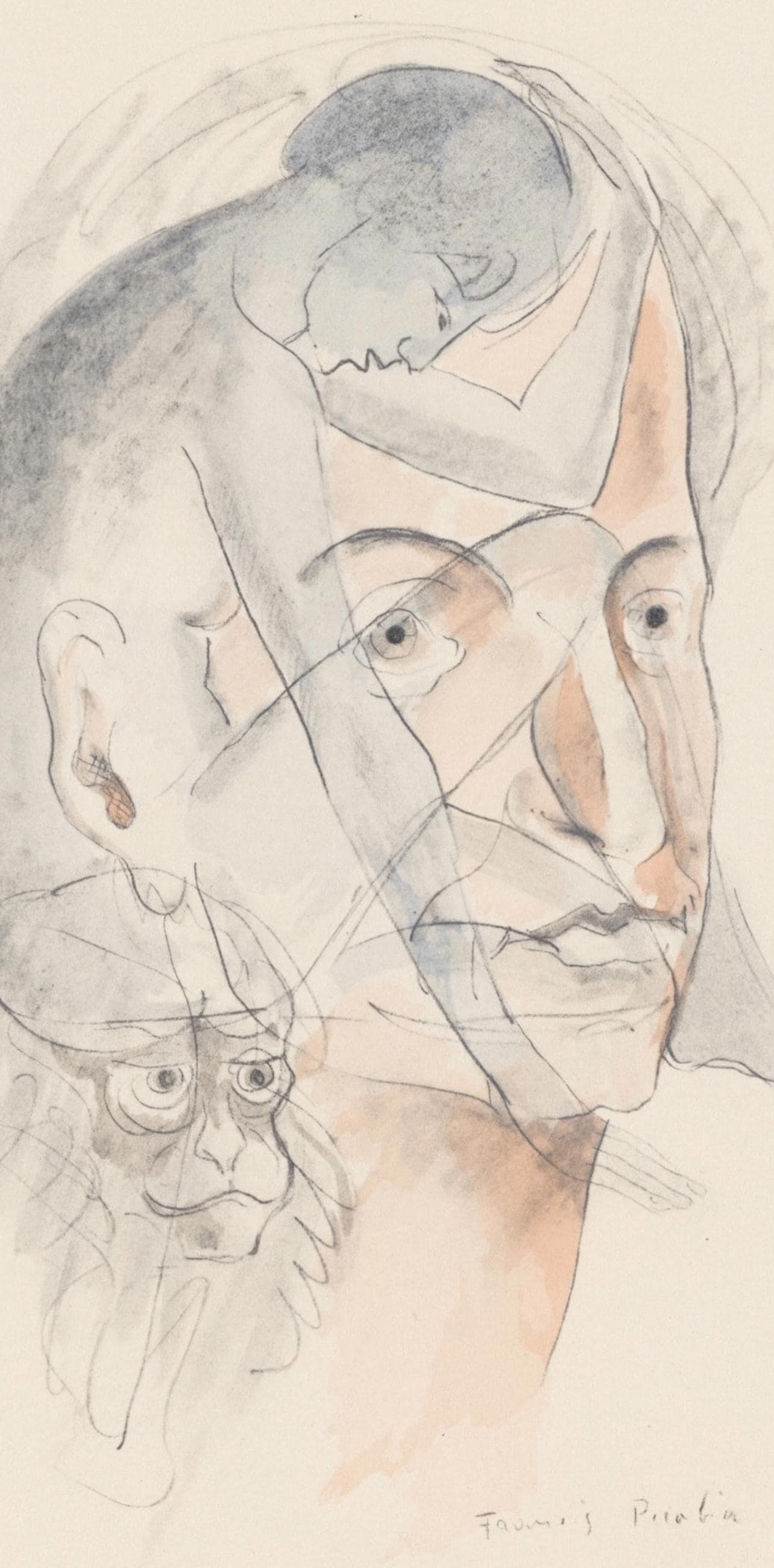 Lithograph - Francis Picabia - Composition - Le Peseur d'mes (The Weigher of Souls) - 2