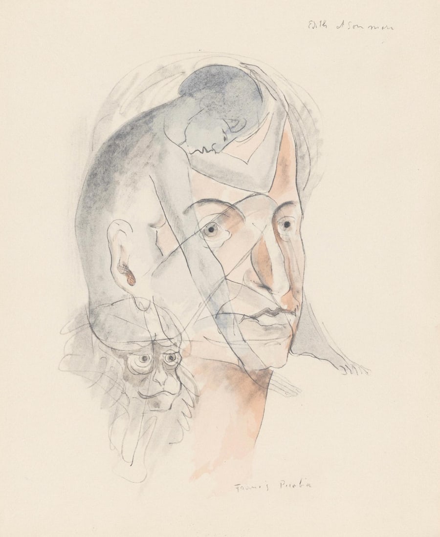 Lithograph - Francis Picabia - Composition - Le Peseur d'mes (The Weigher of Souls) - 4