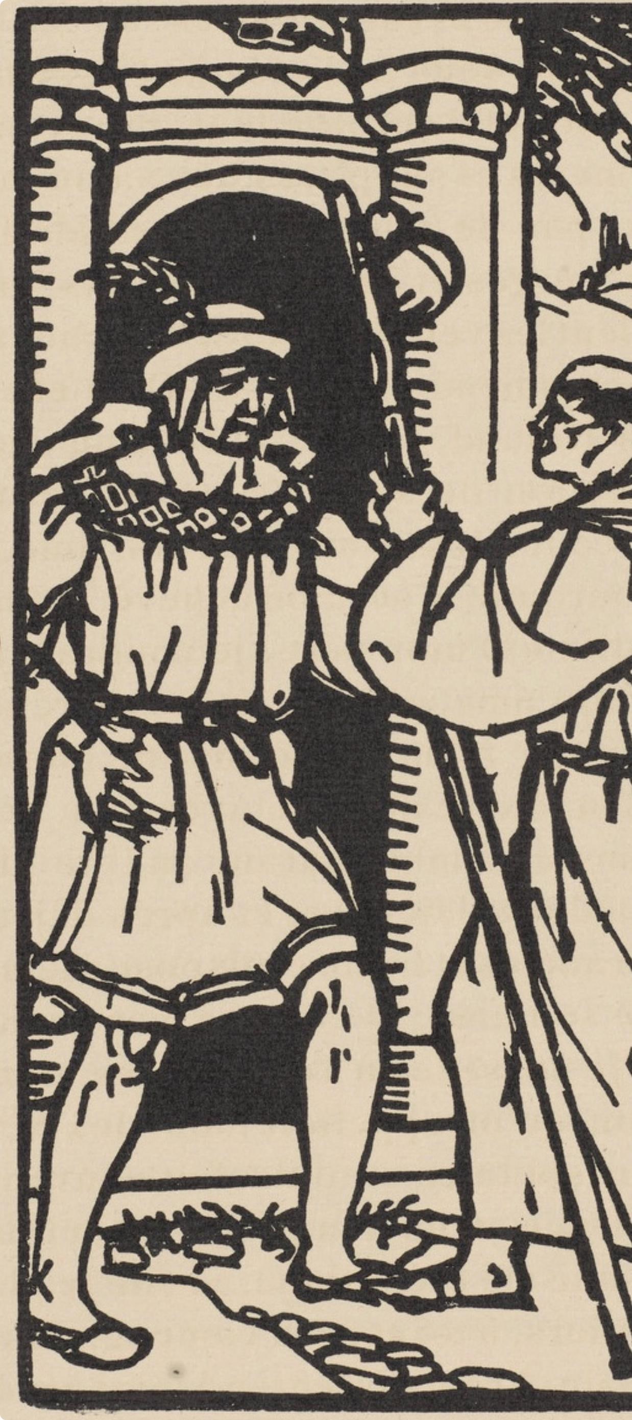 Woodcut - mile Bernard - Composition (Morane - No. 100) - Les Petites Fleurs de St. Franoise - 3