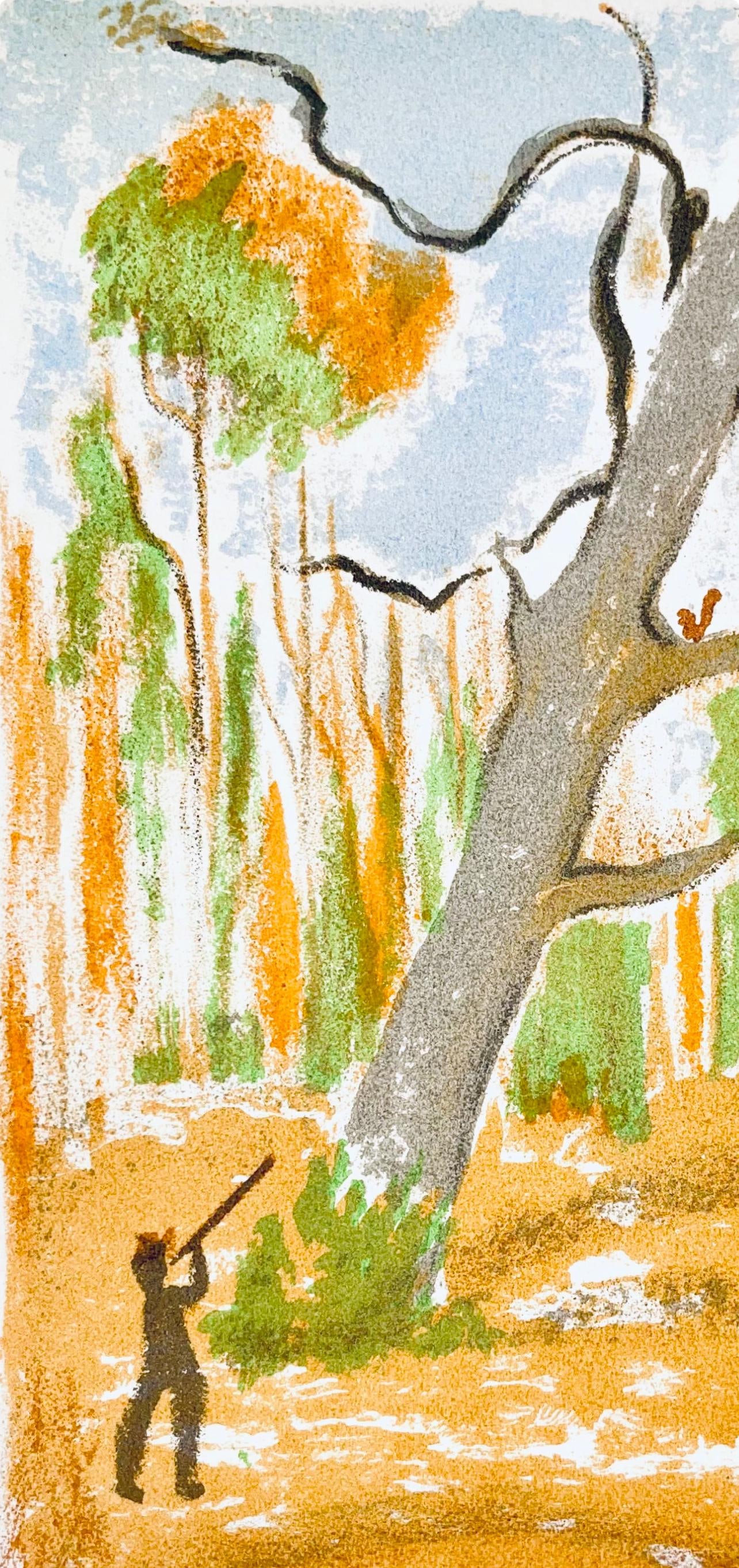 Lithograph - Maurice Mourlot - Composition - de Goupil a Margot - Histoires De Btes - 3