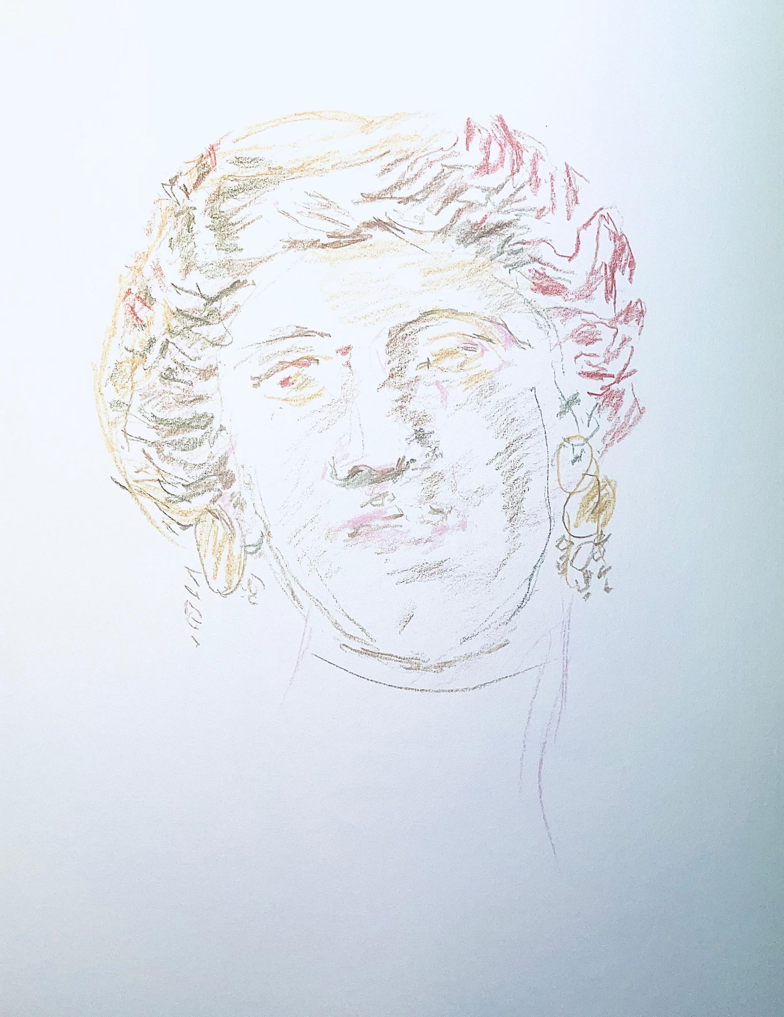 Lithograph - Oskar Kokoschka - Composition - Skizzenbuch der Italienischen Reise 1963 - 5