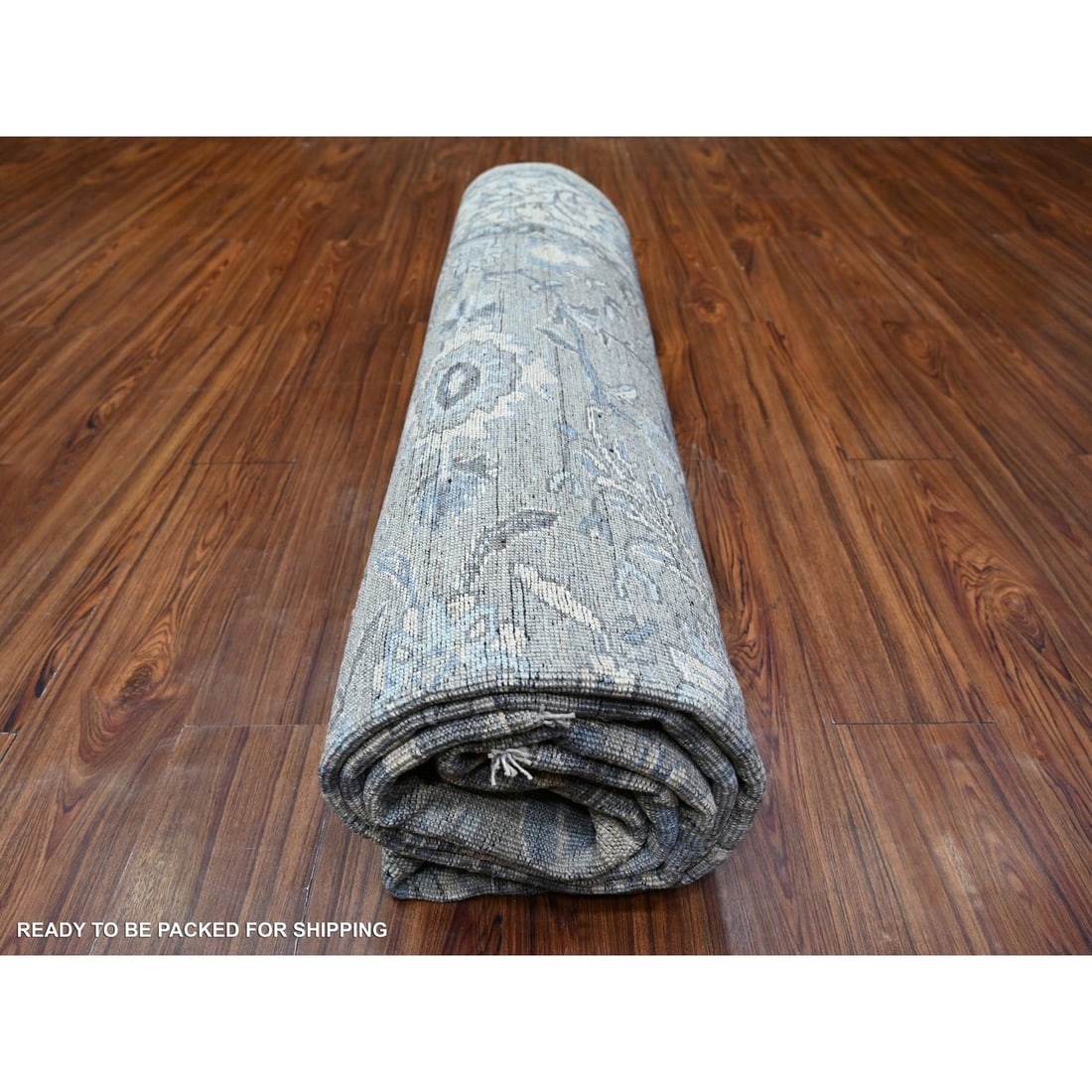 Rug 8'3"x10' Repose Gray Hand Knotted Peshawar Sickle Leaf Design Wool - 10