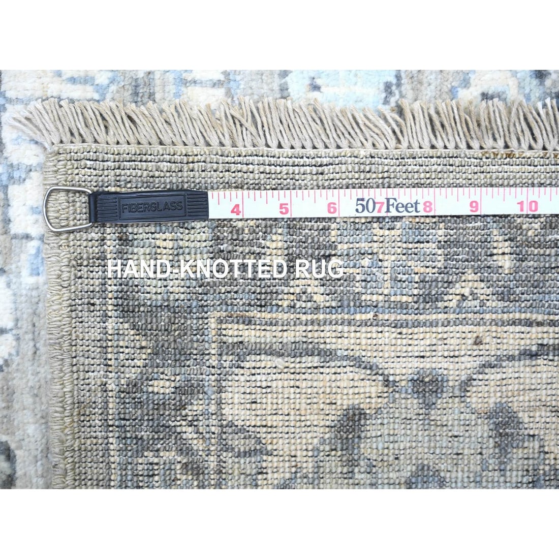 Rug 8'3"x10' Repose Gray Hand Knotted Peshawar Sickle Leaf Design Wool - 12