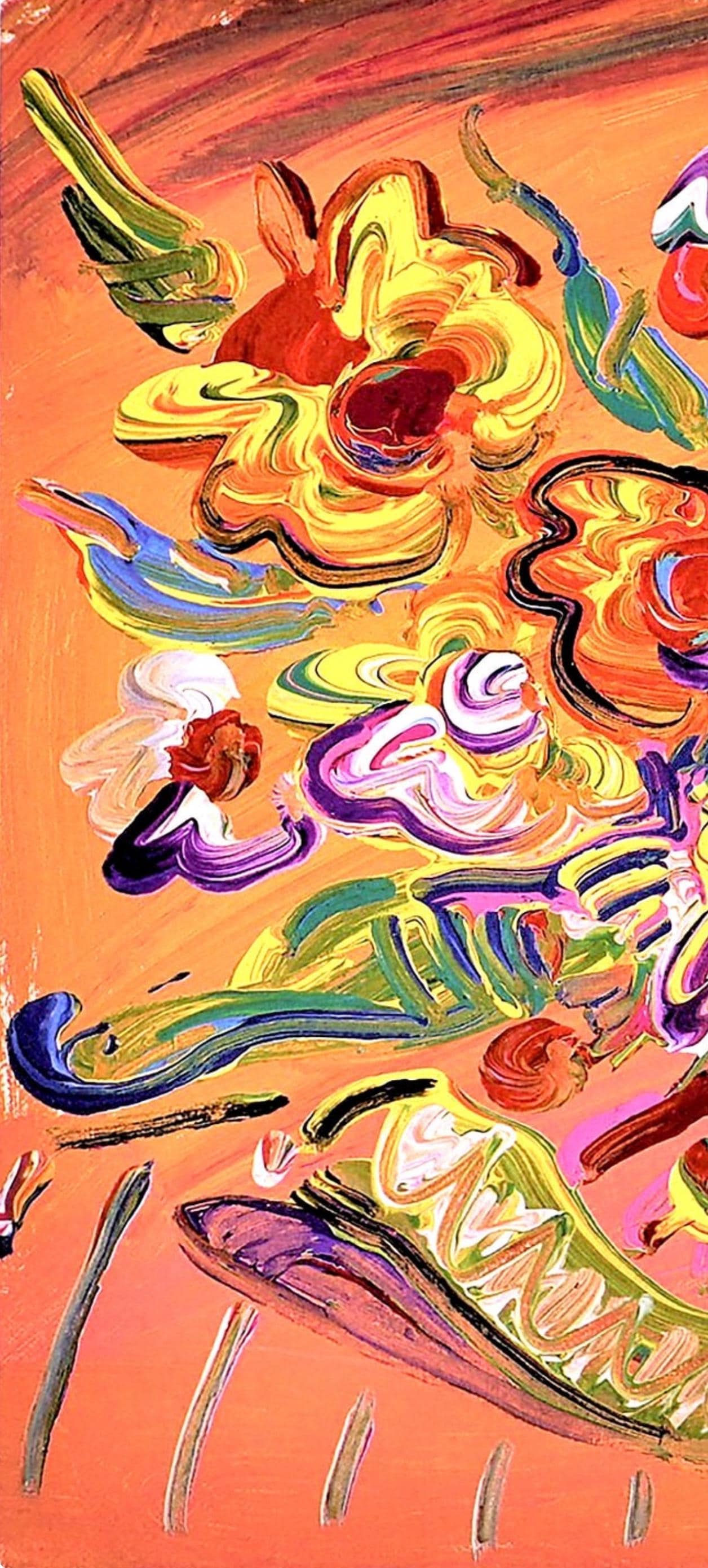 Official Lithograph - Peter Max - Vase of Flowers XI - Hand Signed - 4