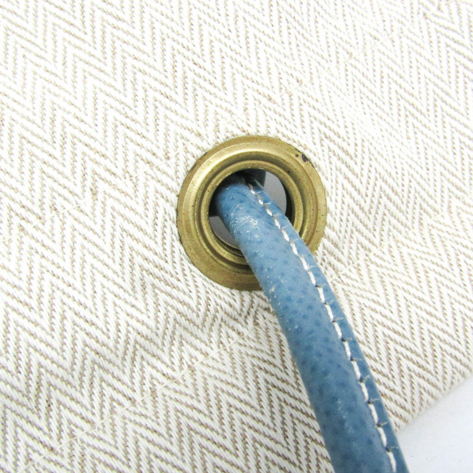 Leather - Hermes Shoulder Bag Toile Chevron - 9