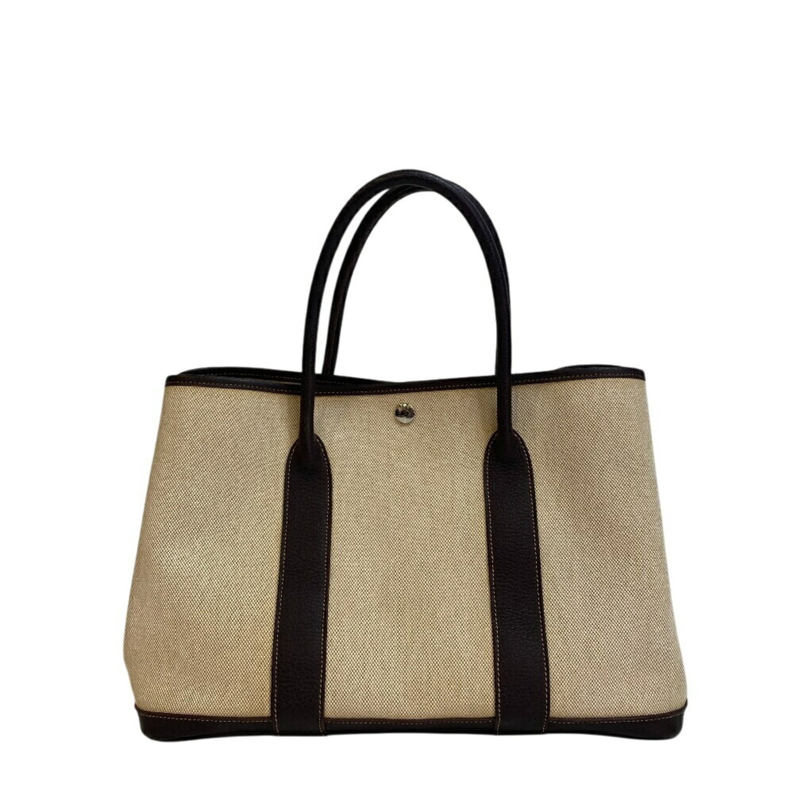 Leather - Hermes Handbag - Tote Bag Canvas (1 of 12)