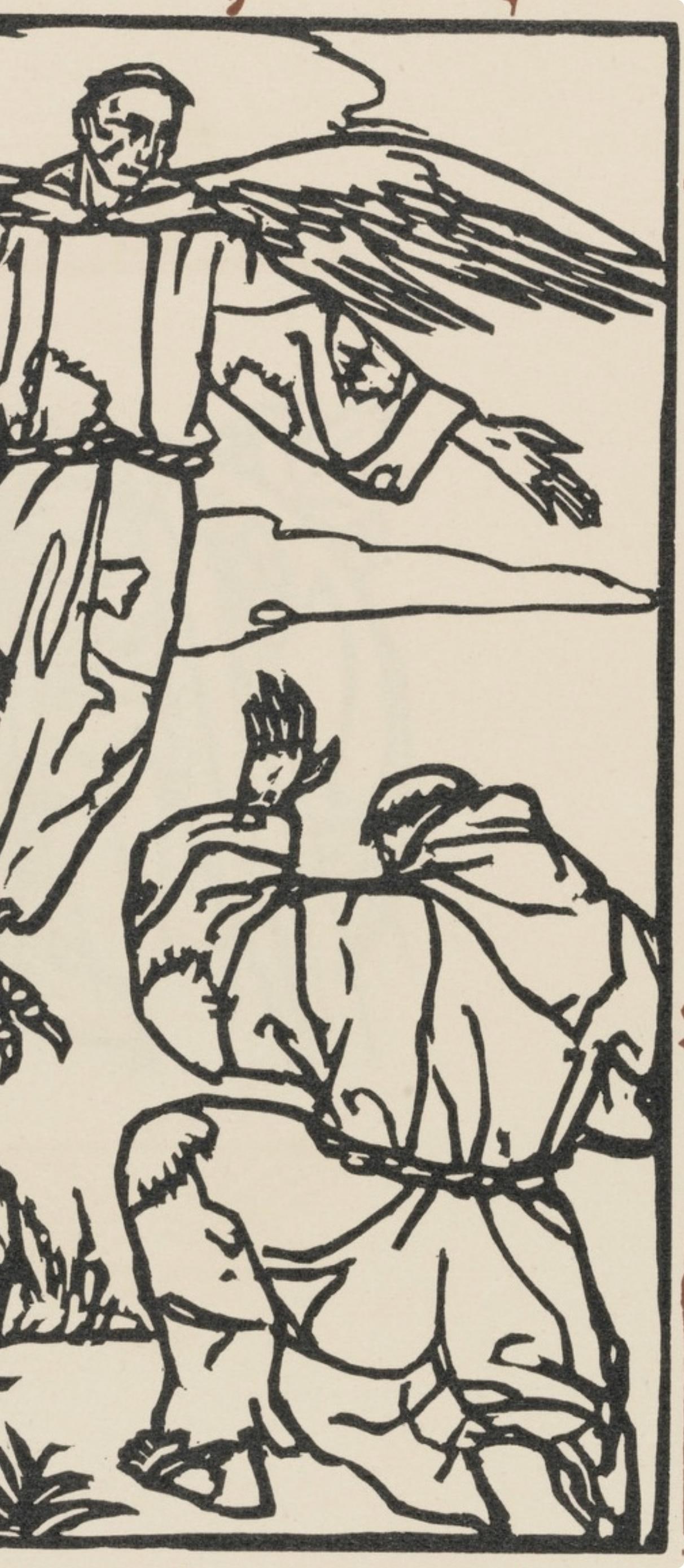 Woodcut - mile Bernard - Composition (Morane - No. 100) - Les Petites Fleurs de St. Franoise - 4