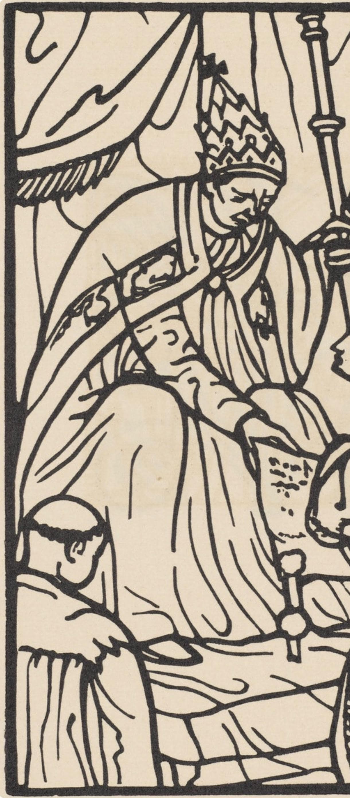 Woodcut - mile Bernard - Composition (Morane - No. 100) - Les Petites Fleurs de St. Franoise - 3