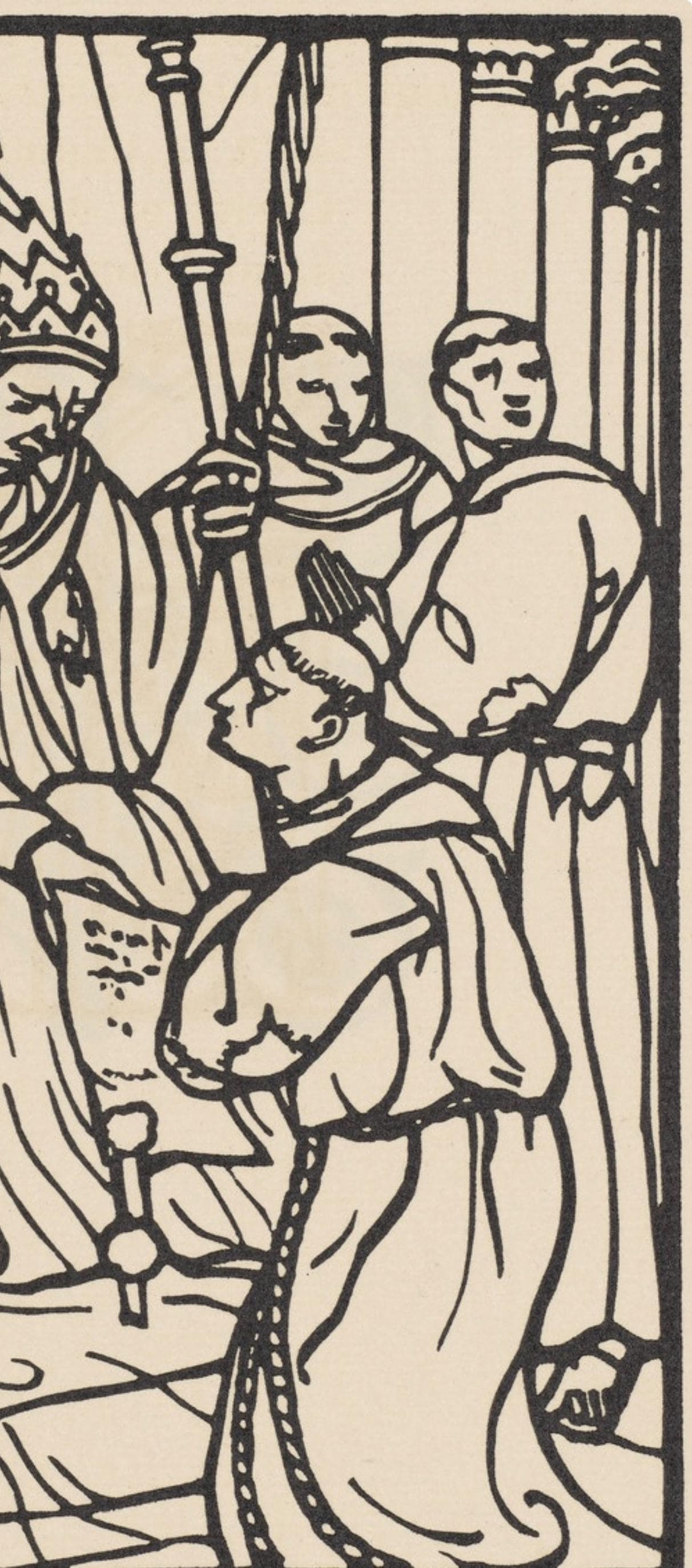 Woodcut - mile Bernard - Composition (Morane - No. 100) - Les Petites Fleurs de St. Franoise - 4