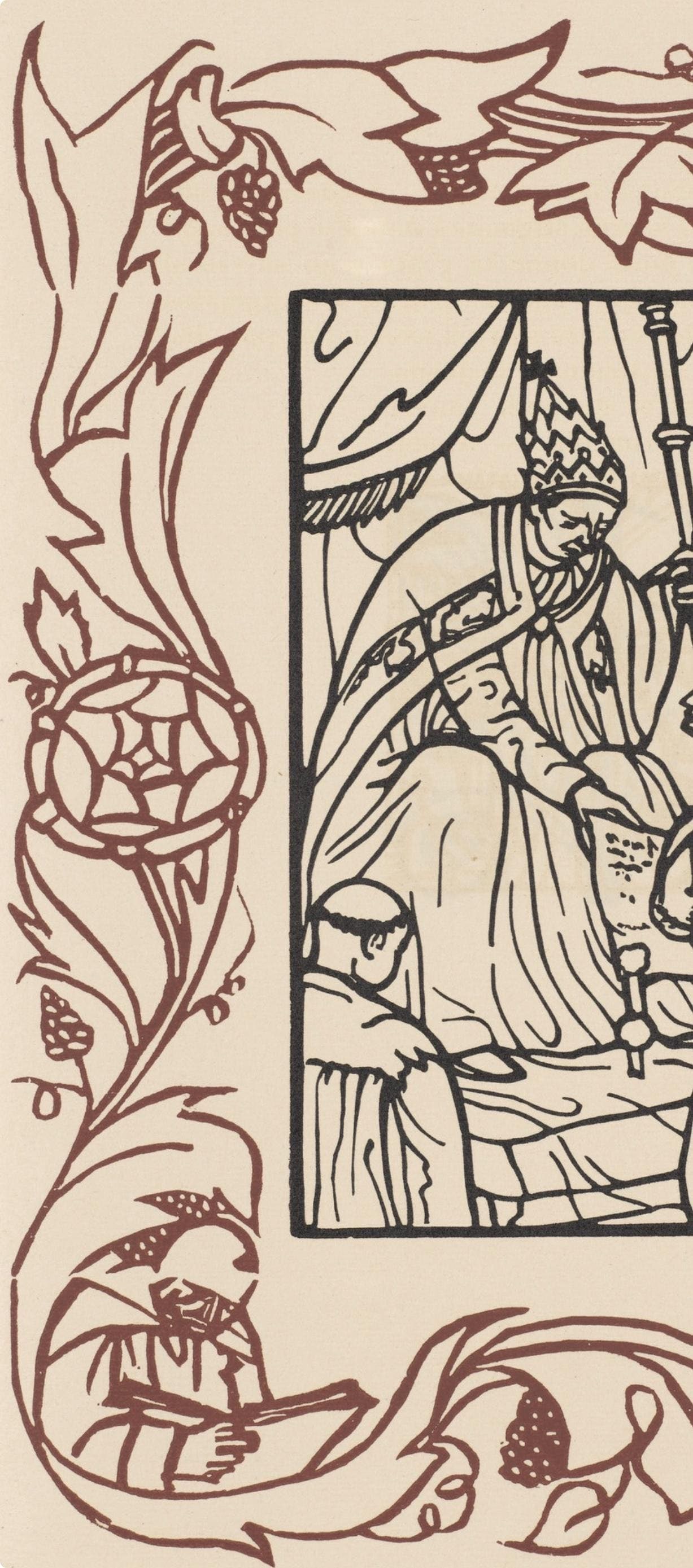 Woodcut - mile Bernard - Composition (Morane - No. 100) - Les Petites Fleurs de St. Franoise - 5