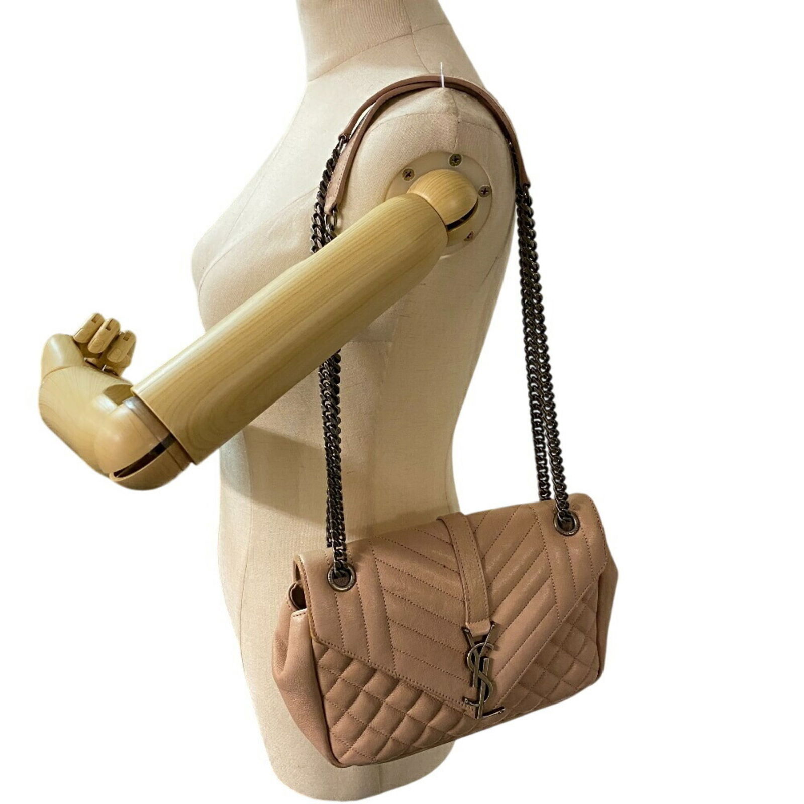 Leather Saint Laurent Shoulder Bag - 12